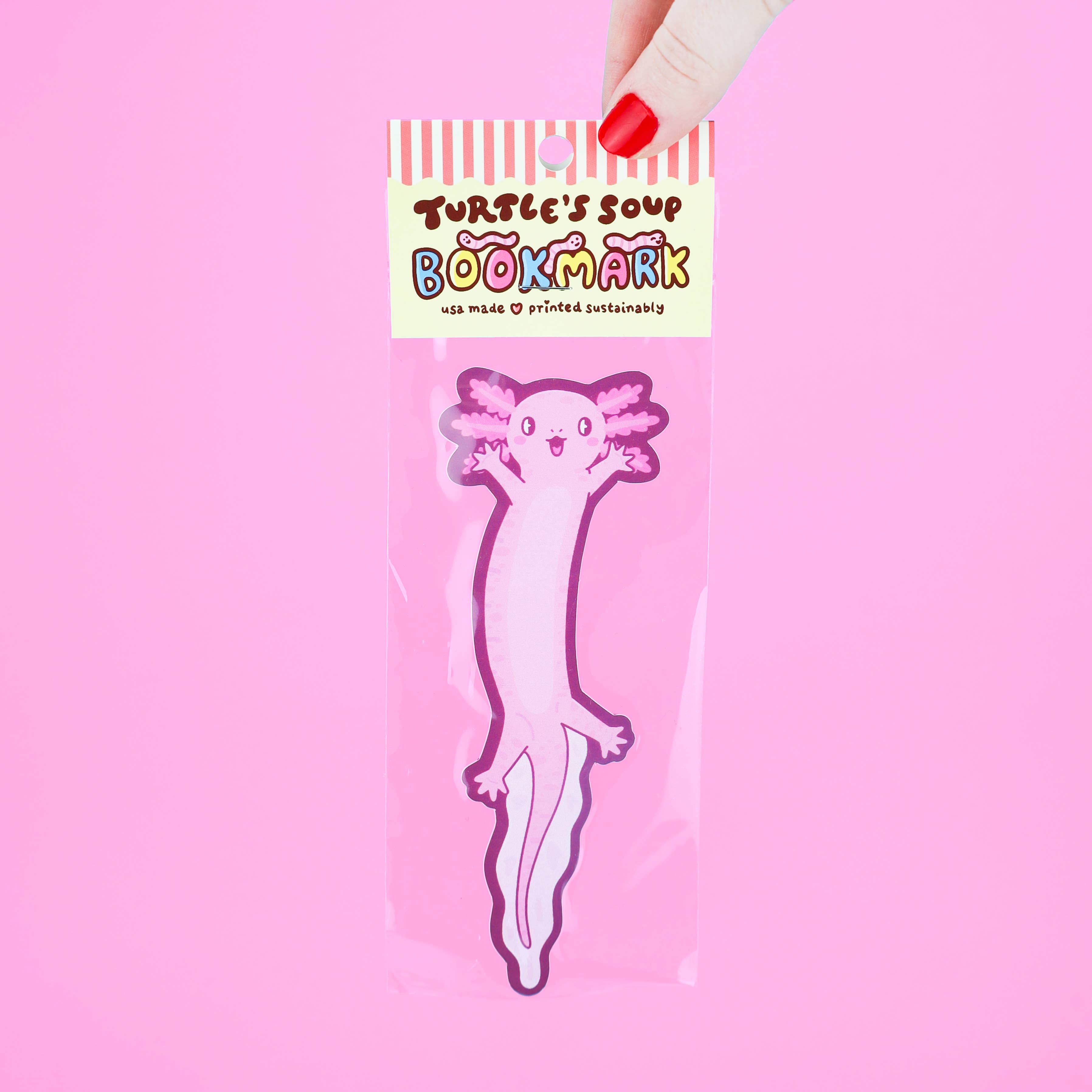 Wiggly Axolotl Bookmark