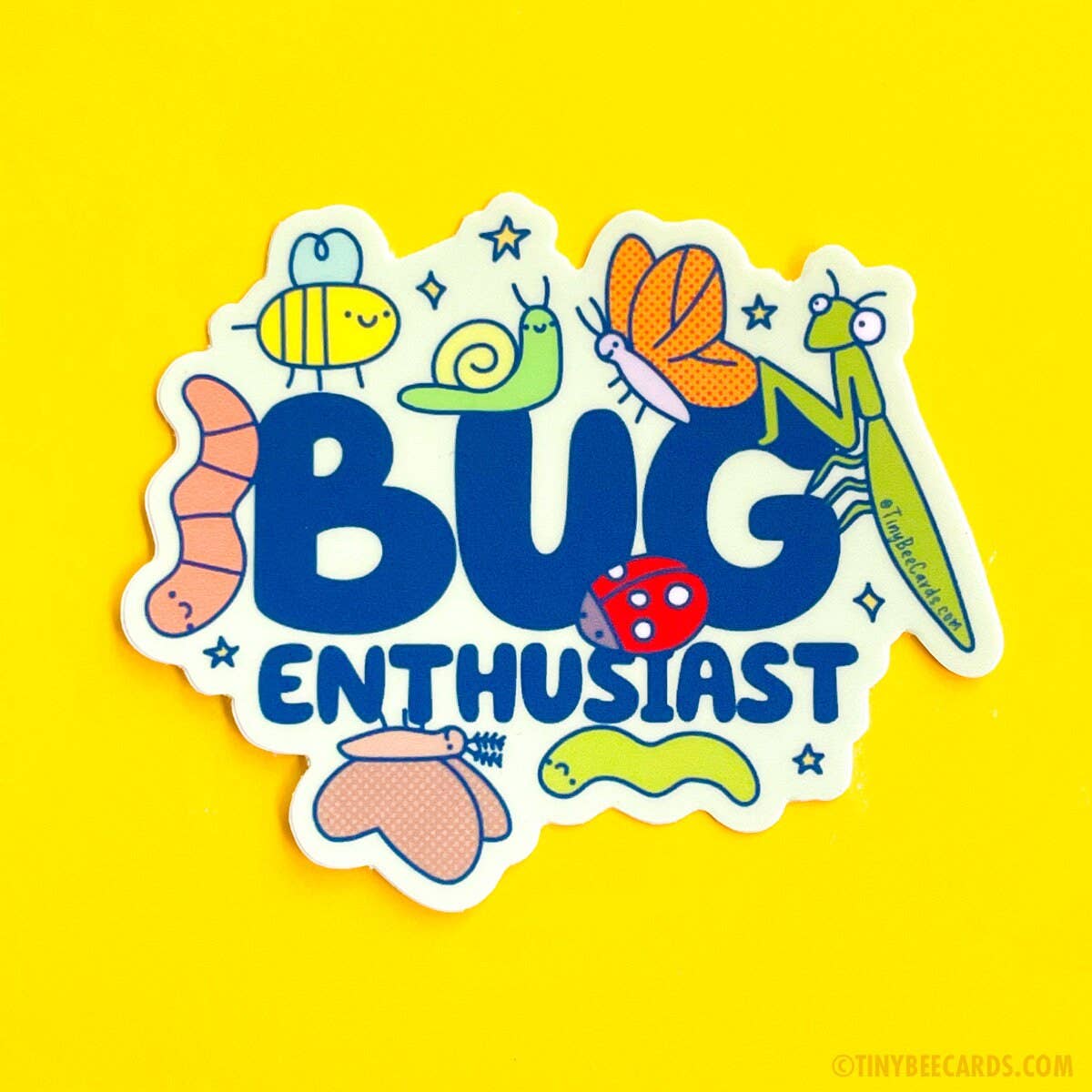 Tiny Bee Cards - Bug Enthusiast Insect Lover Vinyl Sticker