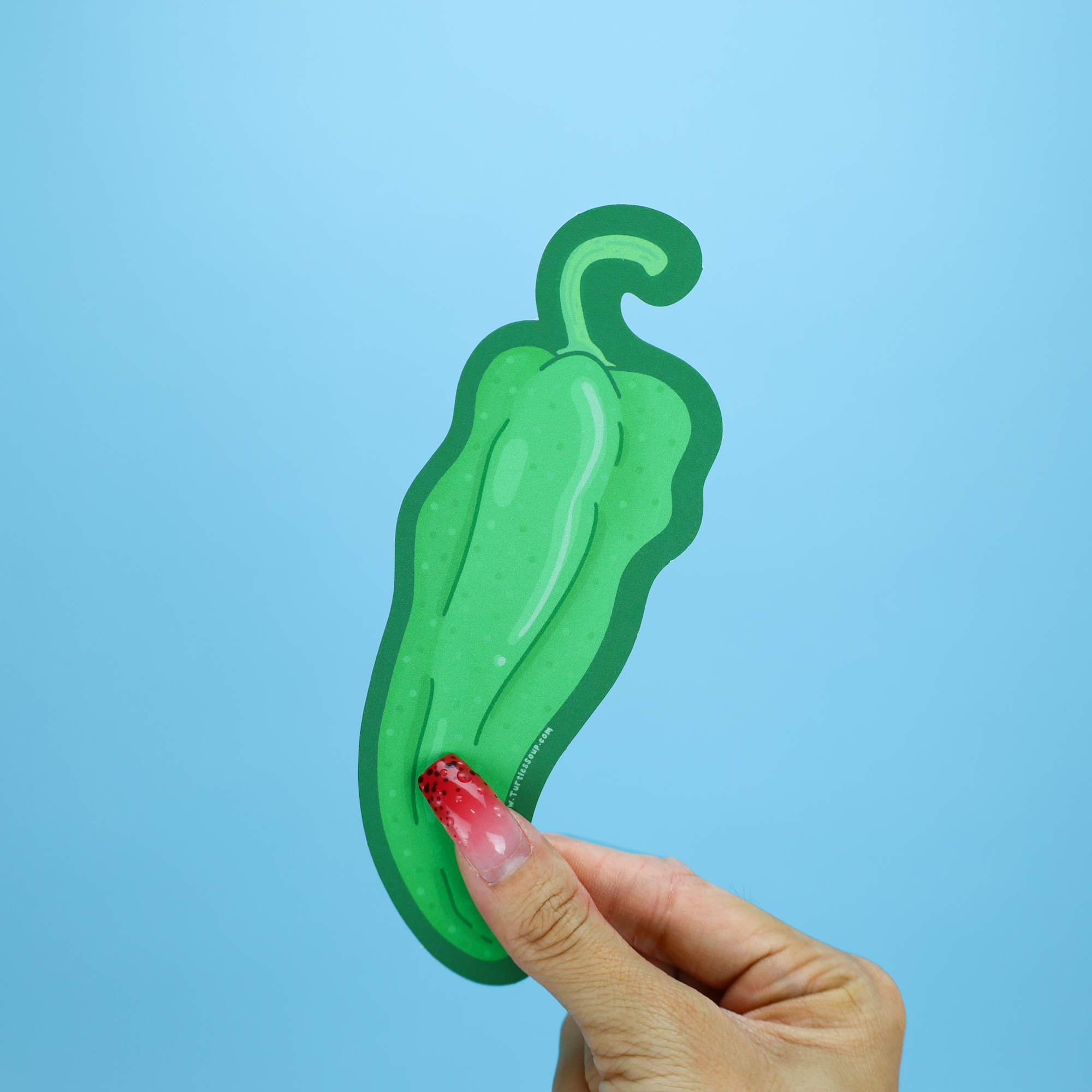Chili Pepper Hot Spicy Valentine's Day Bookmark