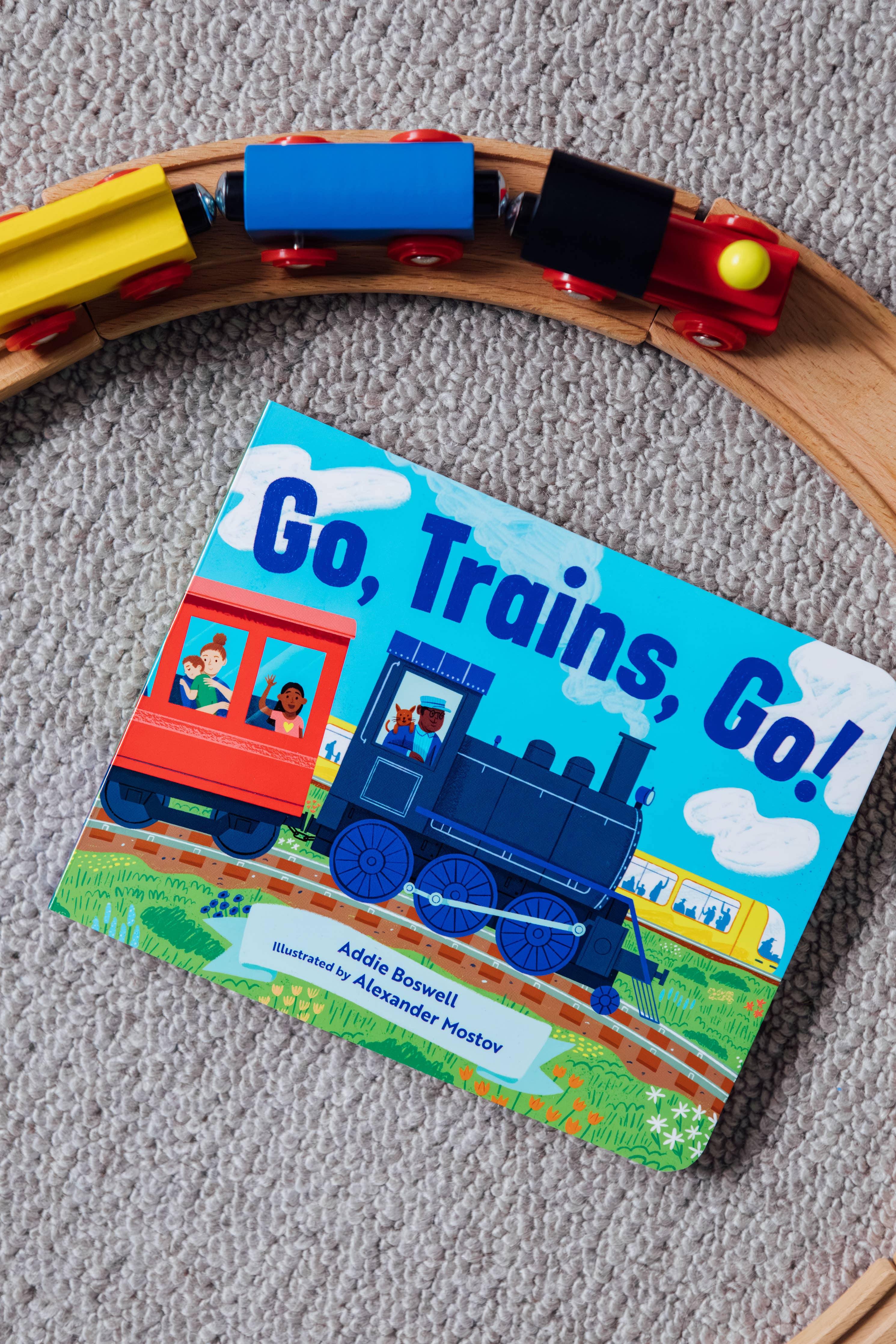 Go, Trains, Go! A Transportation Board Book for Toddlers