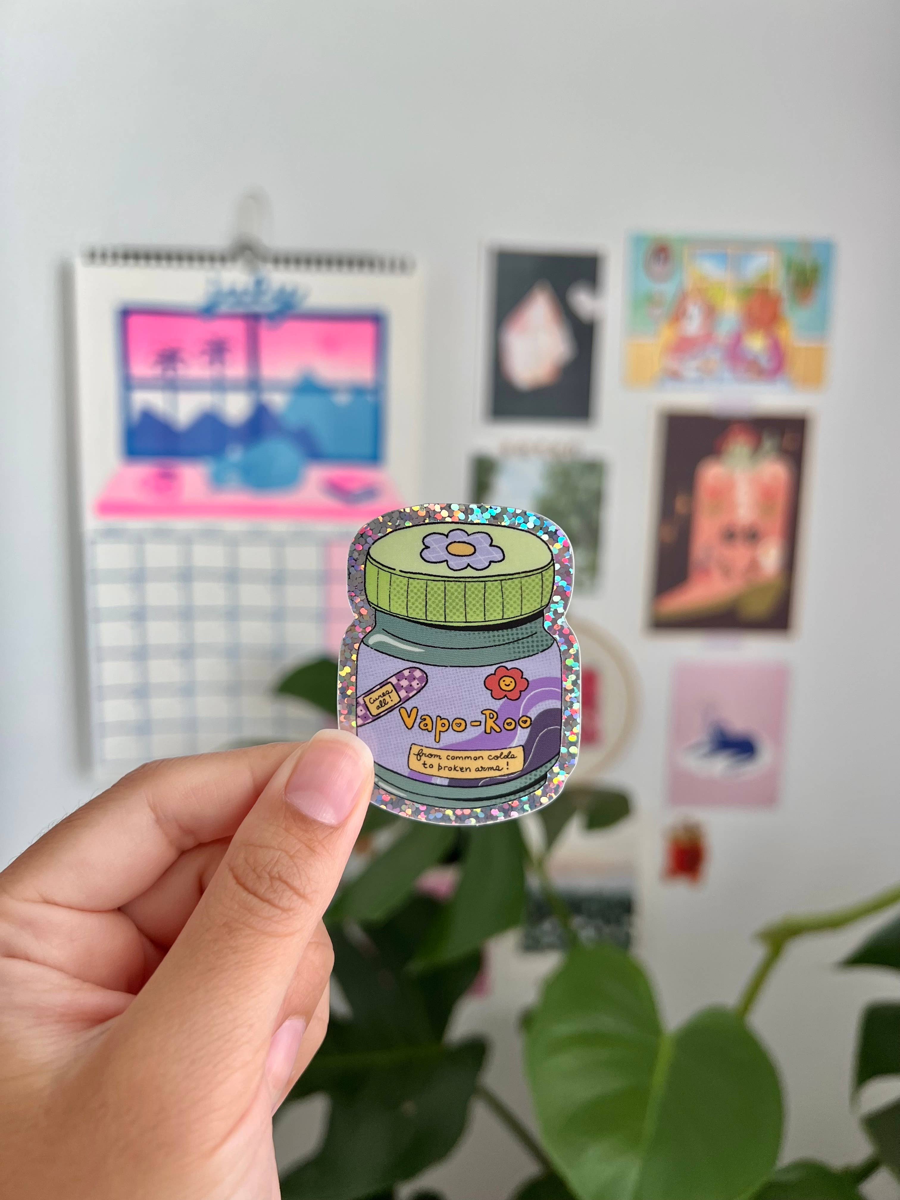 Glitter VaporRub Sticker