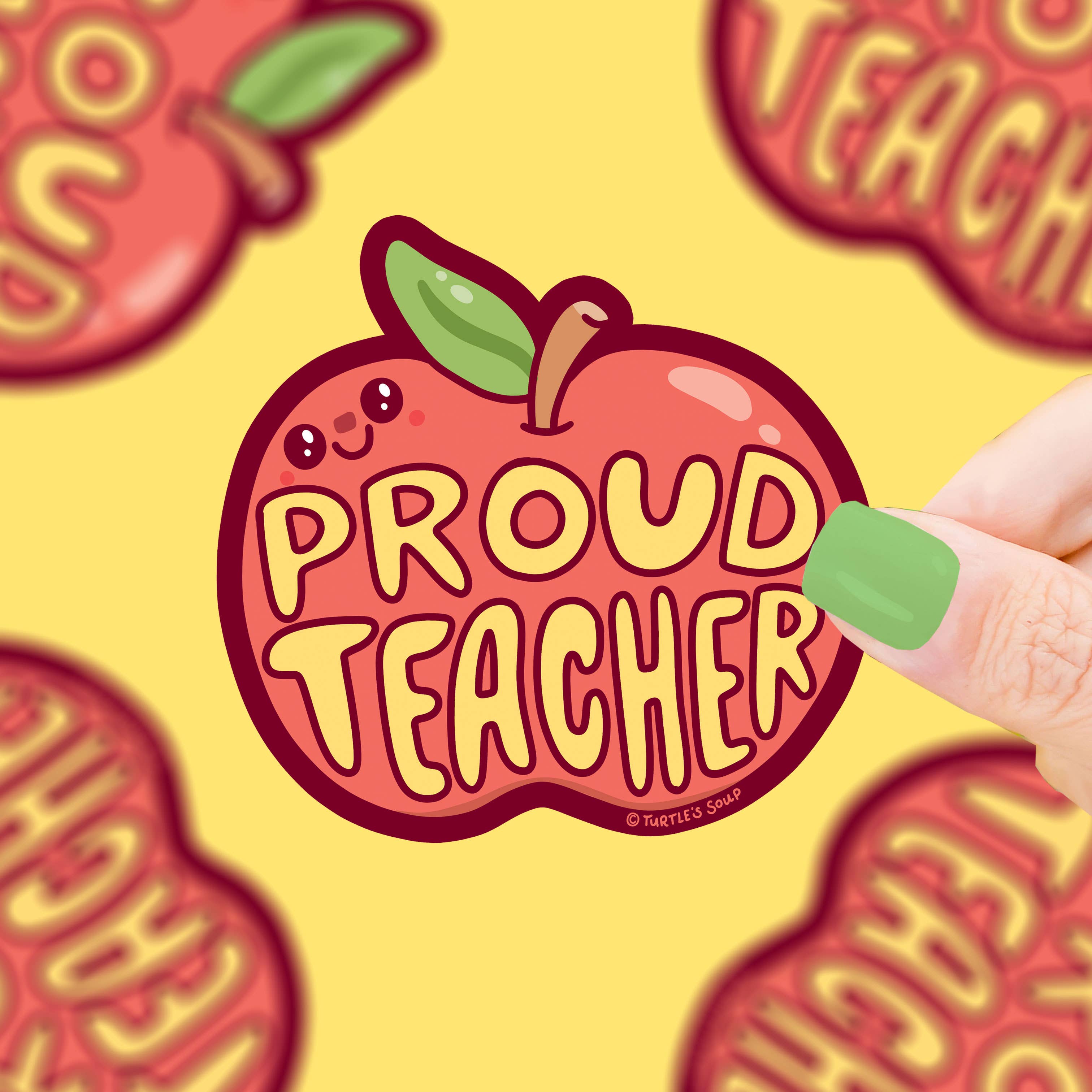 Proud Teacher Statement Decal Educator Gift Vinyl Sticker