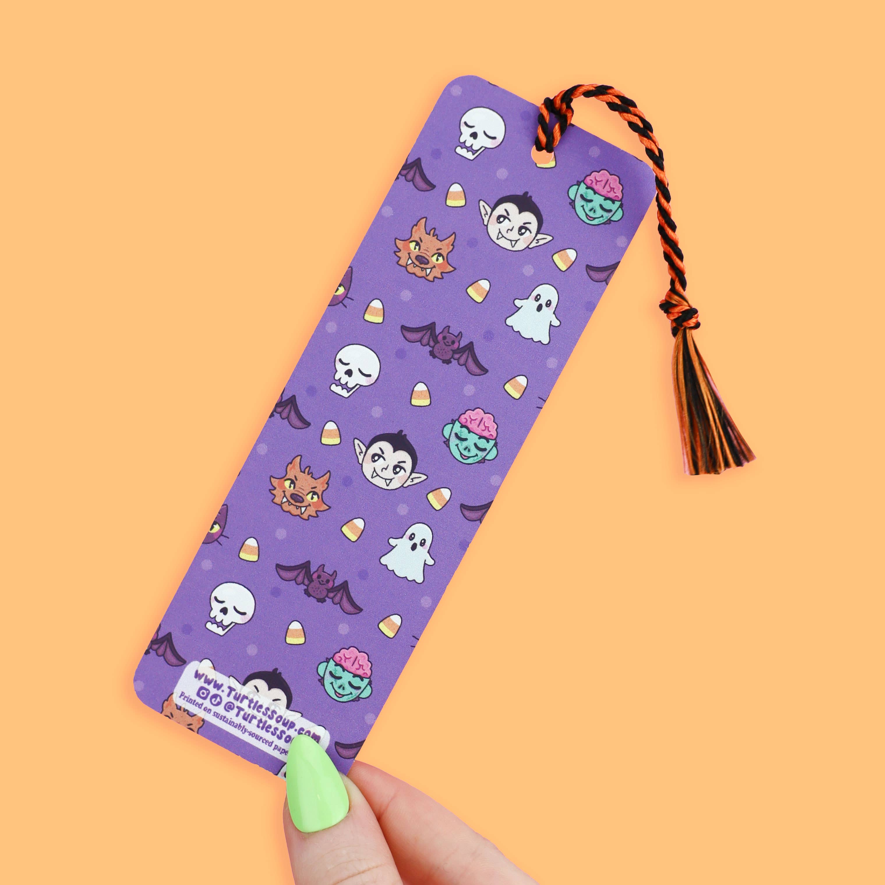 I Love Spooky Stories Bookmark with Tassel