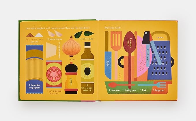 Spaghetti!: An Interactive Recipe Book (Cook In A Book) Board book
