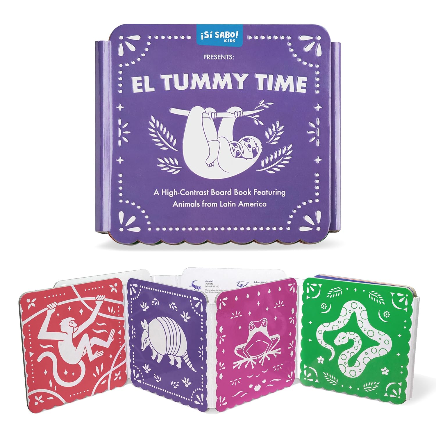 El Tummy Time: A High-Contrast Board Book Featuring Animals from Latin America