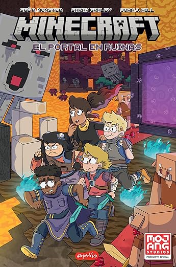 Minecraft oficial: El portal en ruinas (cómic): (Official Minecraft: The ruined portal (comic book) – Spanish Edition)