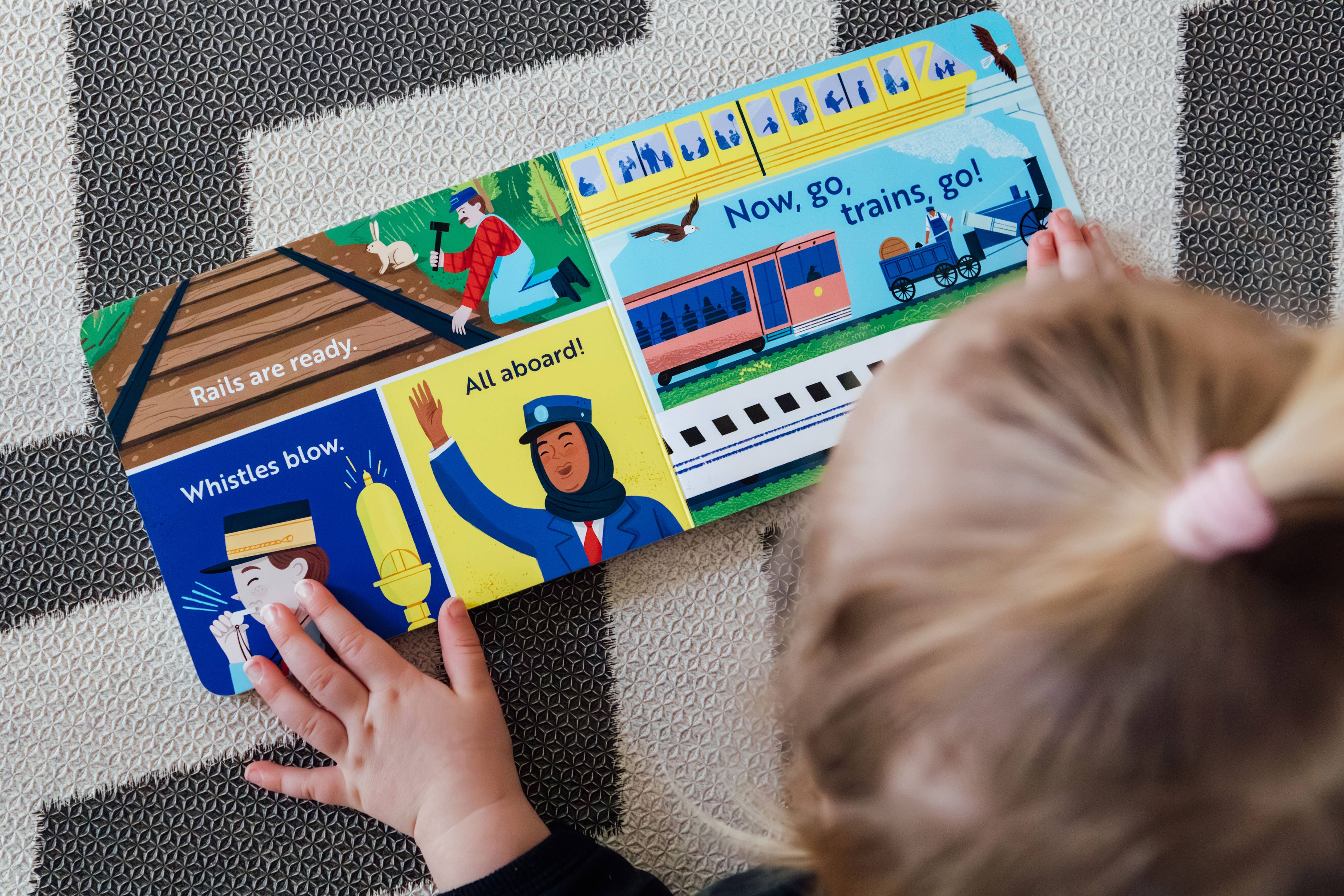 Go, Trains, Go! A Transportation Board Book for Toddlers