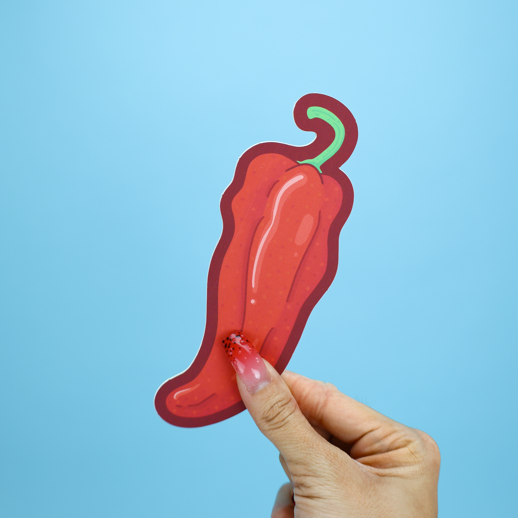 Chili Pepper Hot Spicy Valentine's Day Bookmark