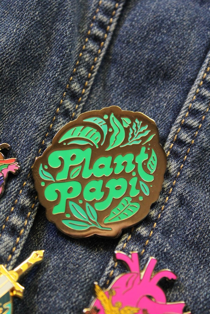 Plant Papi Enamel Pin
