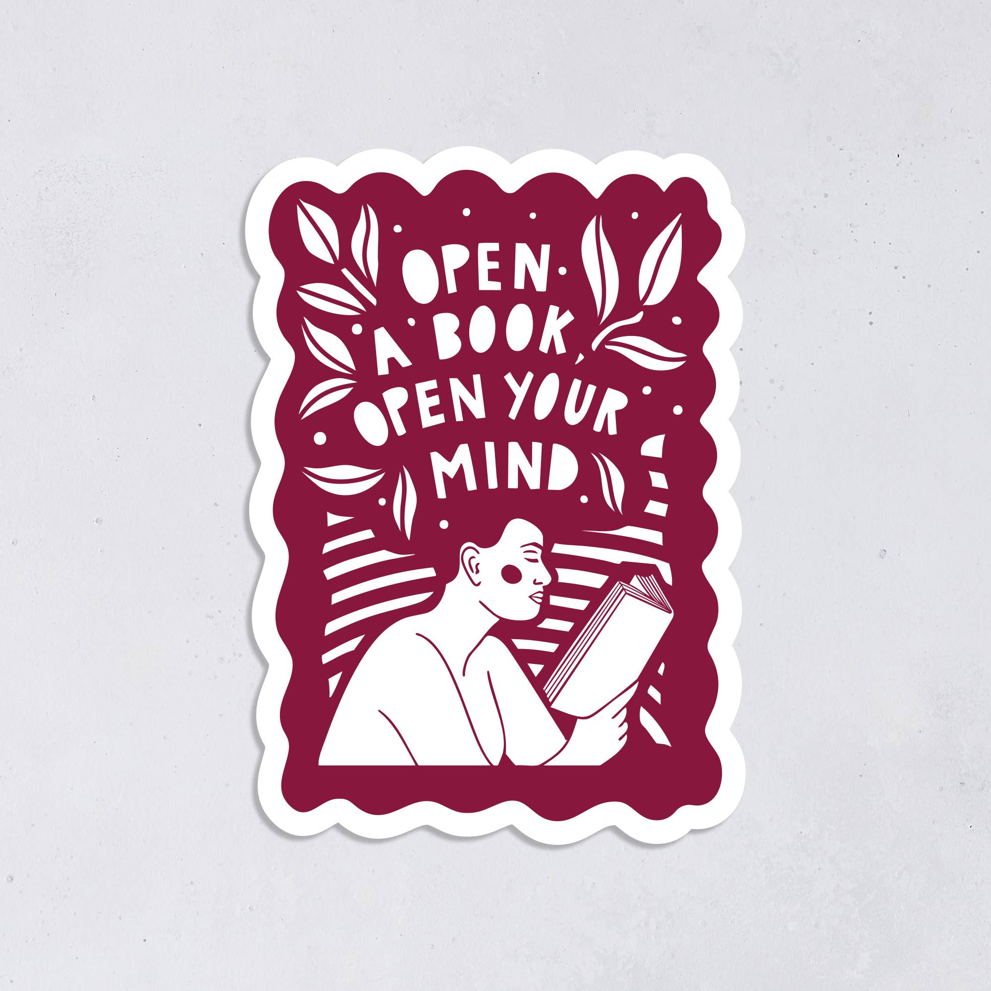 Open a Book, Open your Mind - Literary Activist Sticker