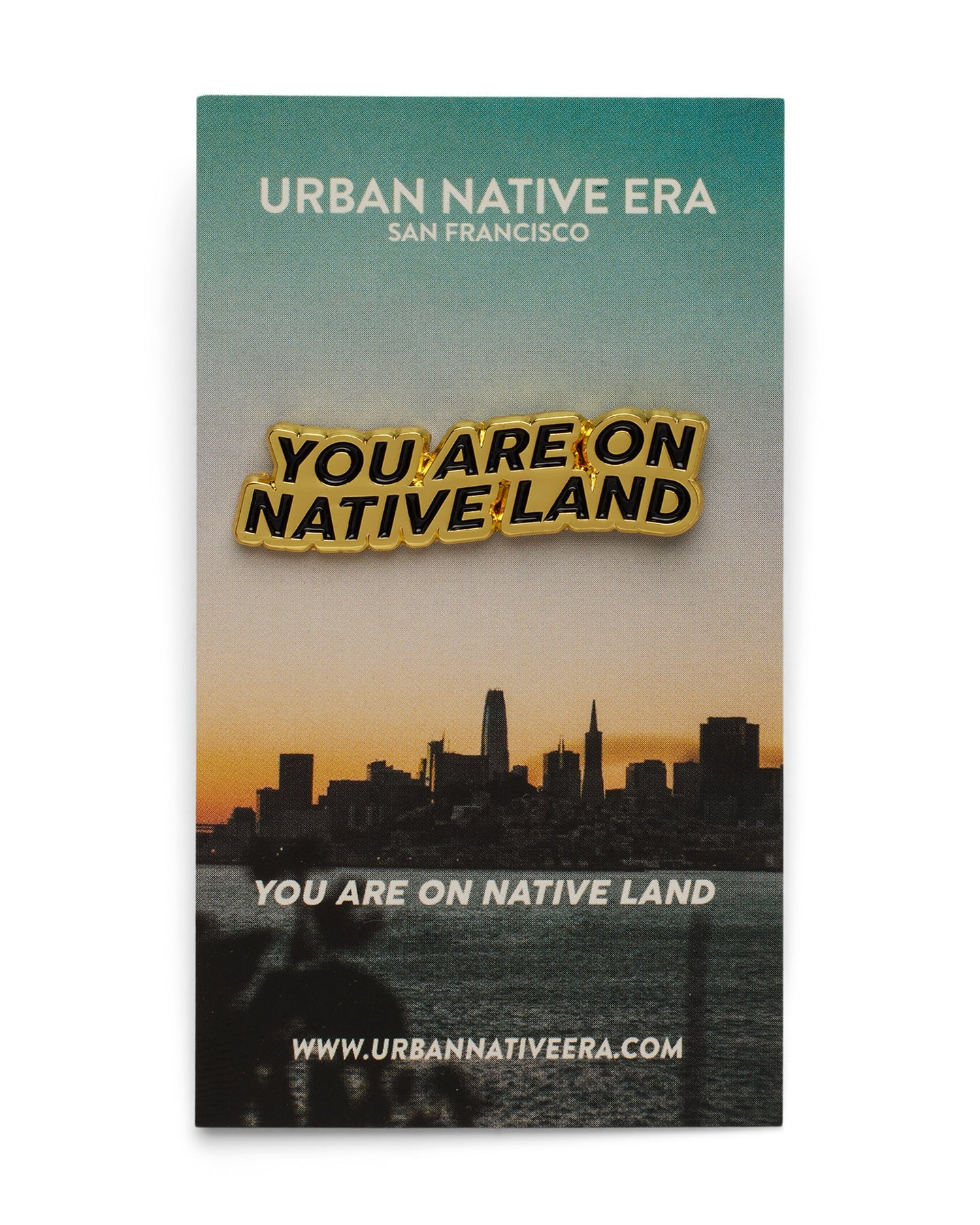 'YOU ARE ON NATIVE LAND' Pin