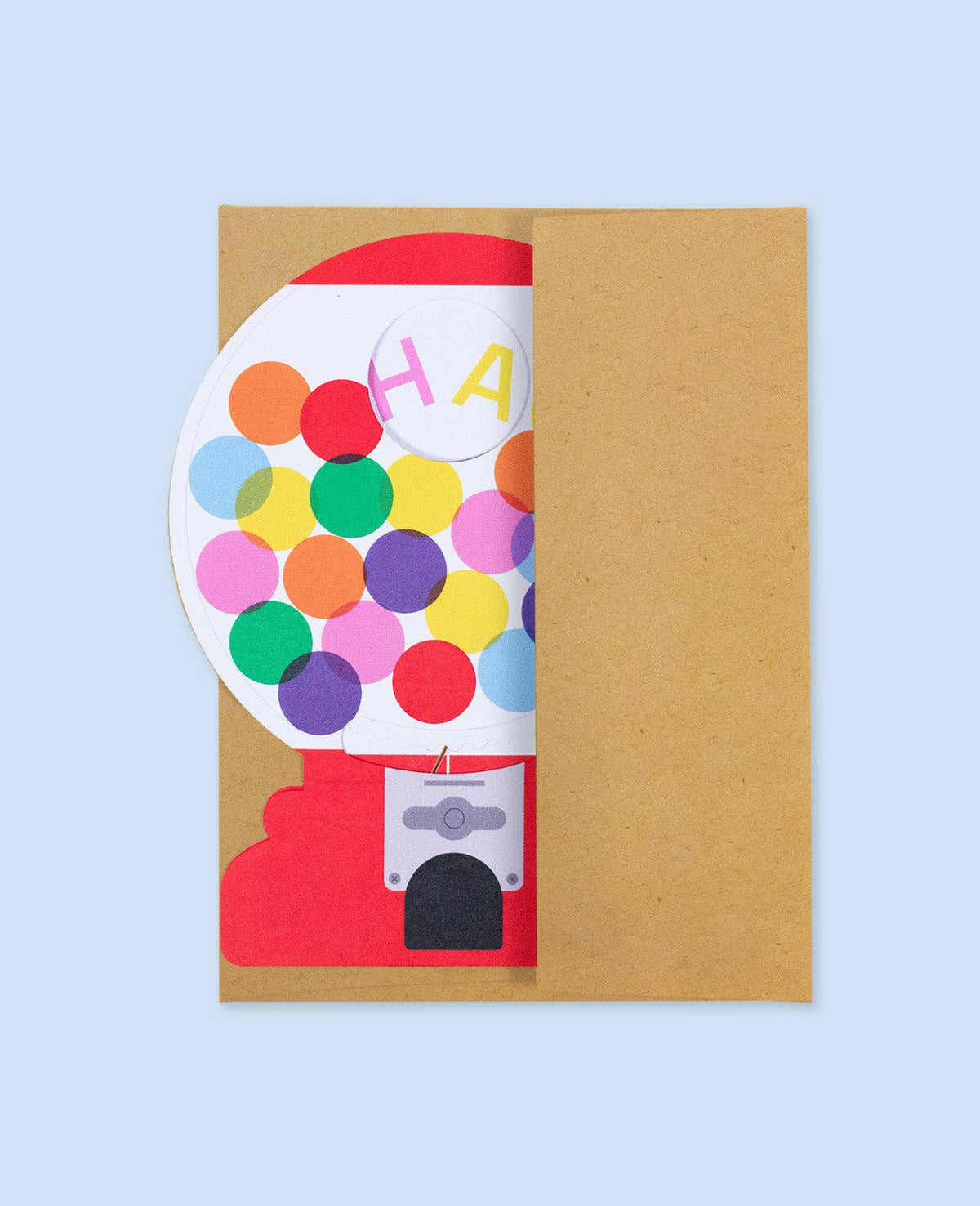 Gumball Machine Spinning Birthday Card