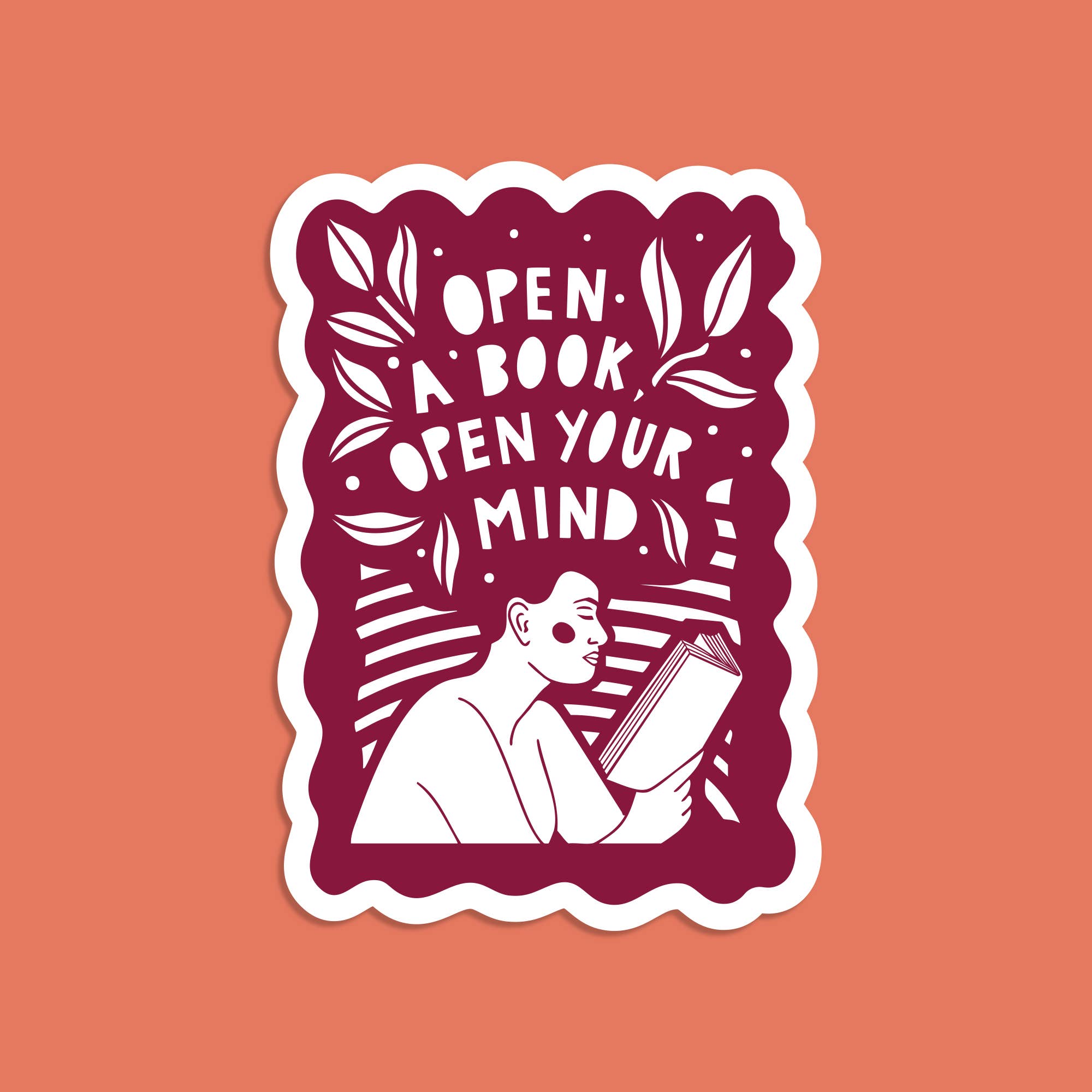 Open a Book, Open your Mind - Literary Activist Sticker