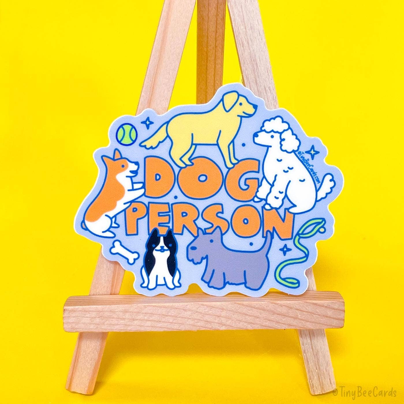 Tiny Bee Cards - Dog Person Vinyl Sticker