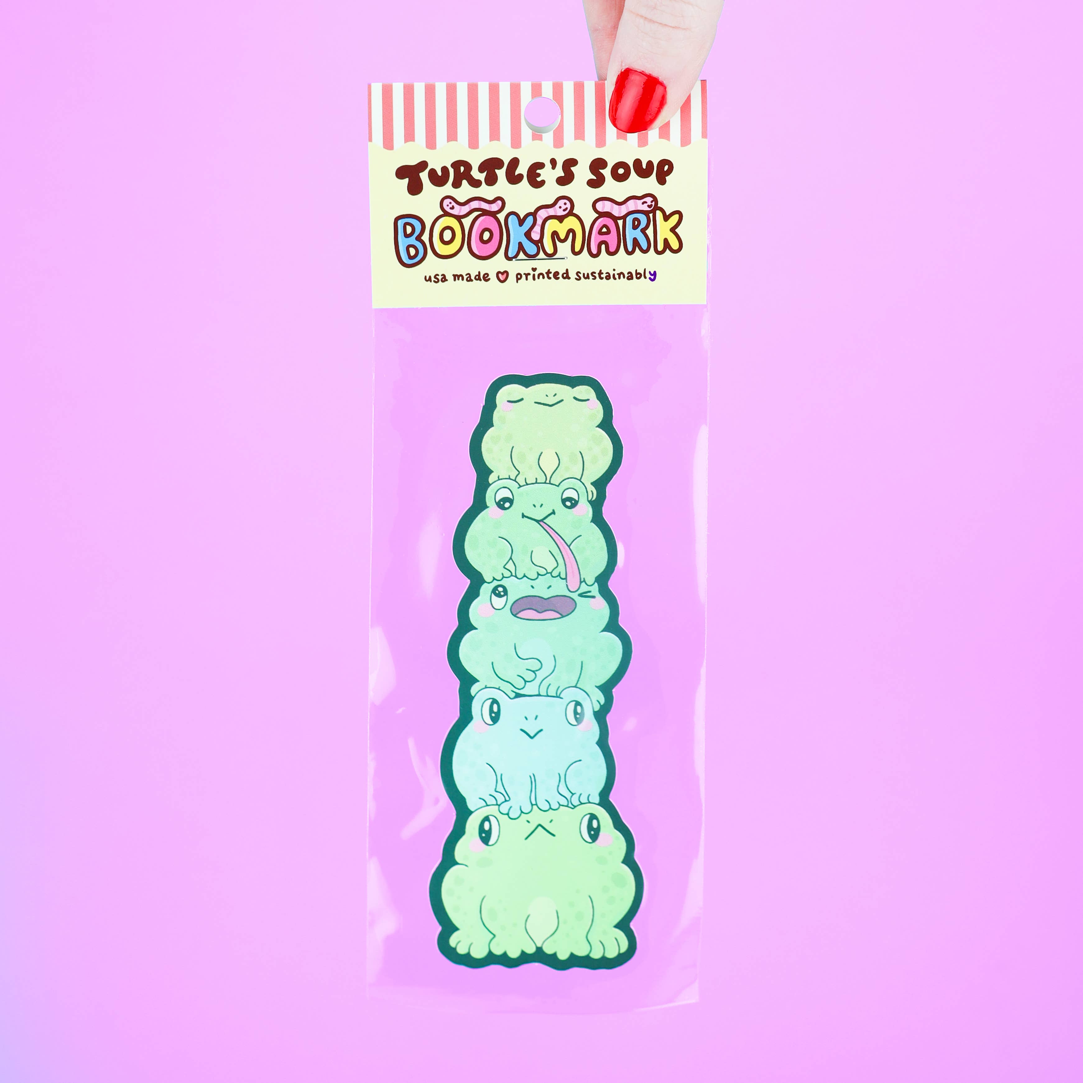 Funny Frog Butts Book Lover Reading Gift Bookmark