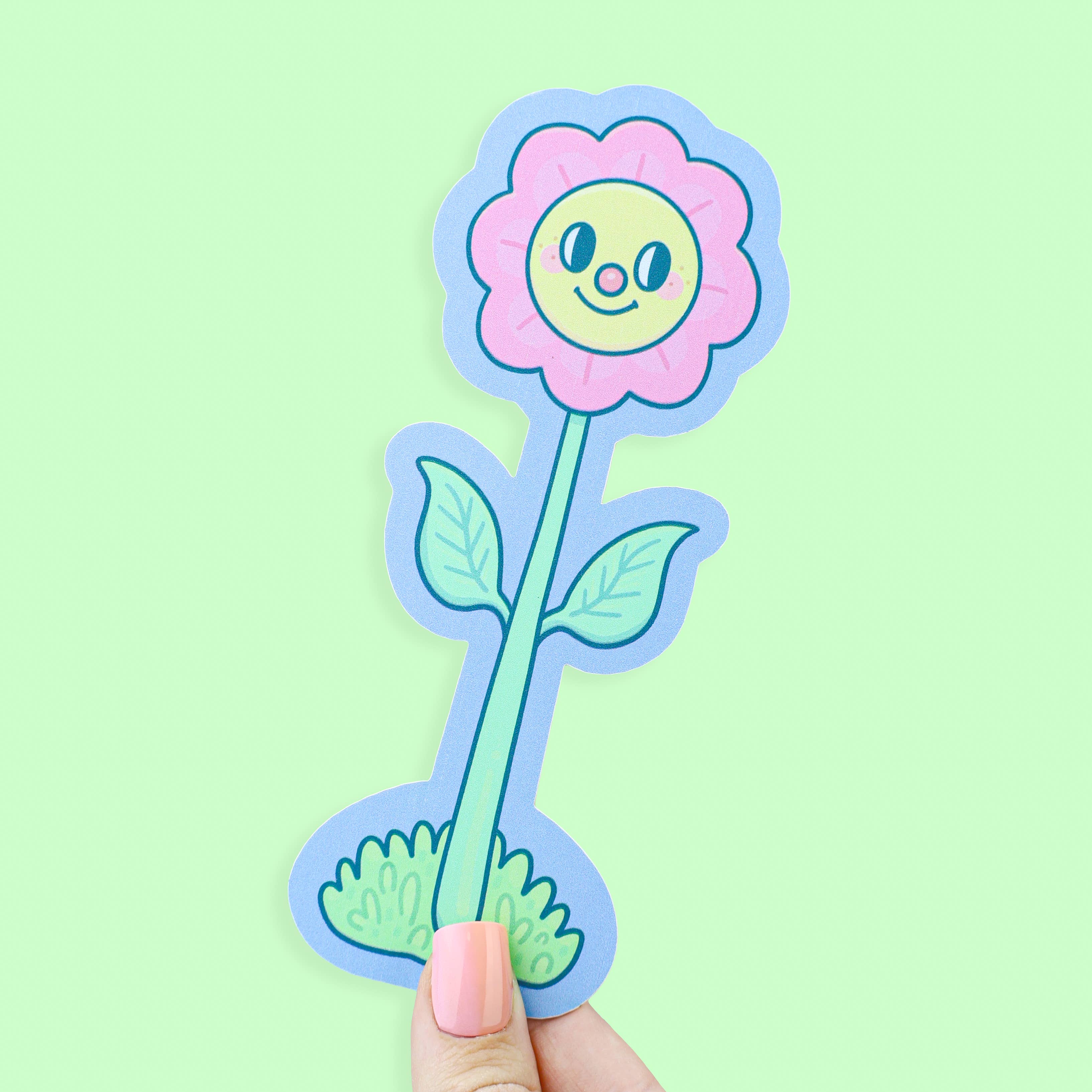 Happy and Sad Flower | Spring | Cute | Garden | Bookmark