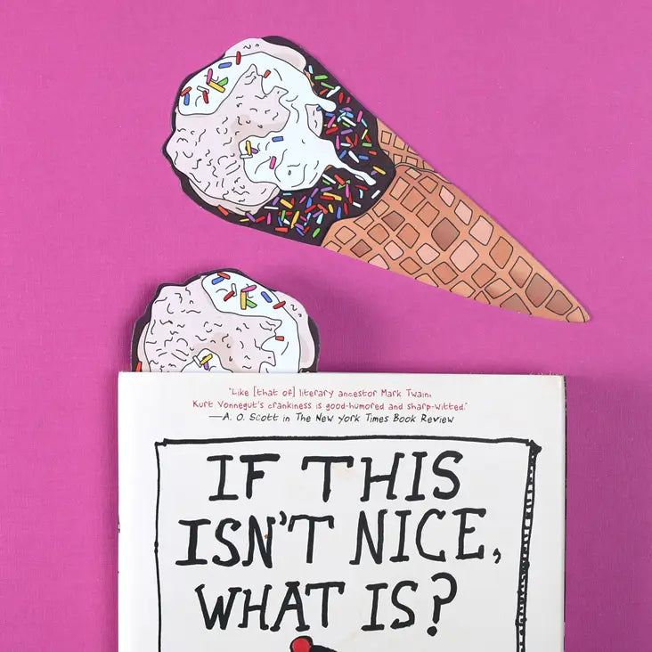 Ice Cream Cone Bookmark (It's Die Cut!)