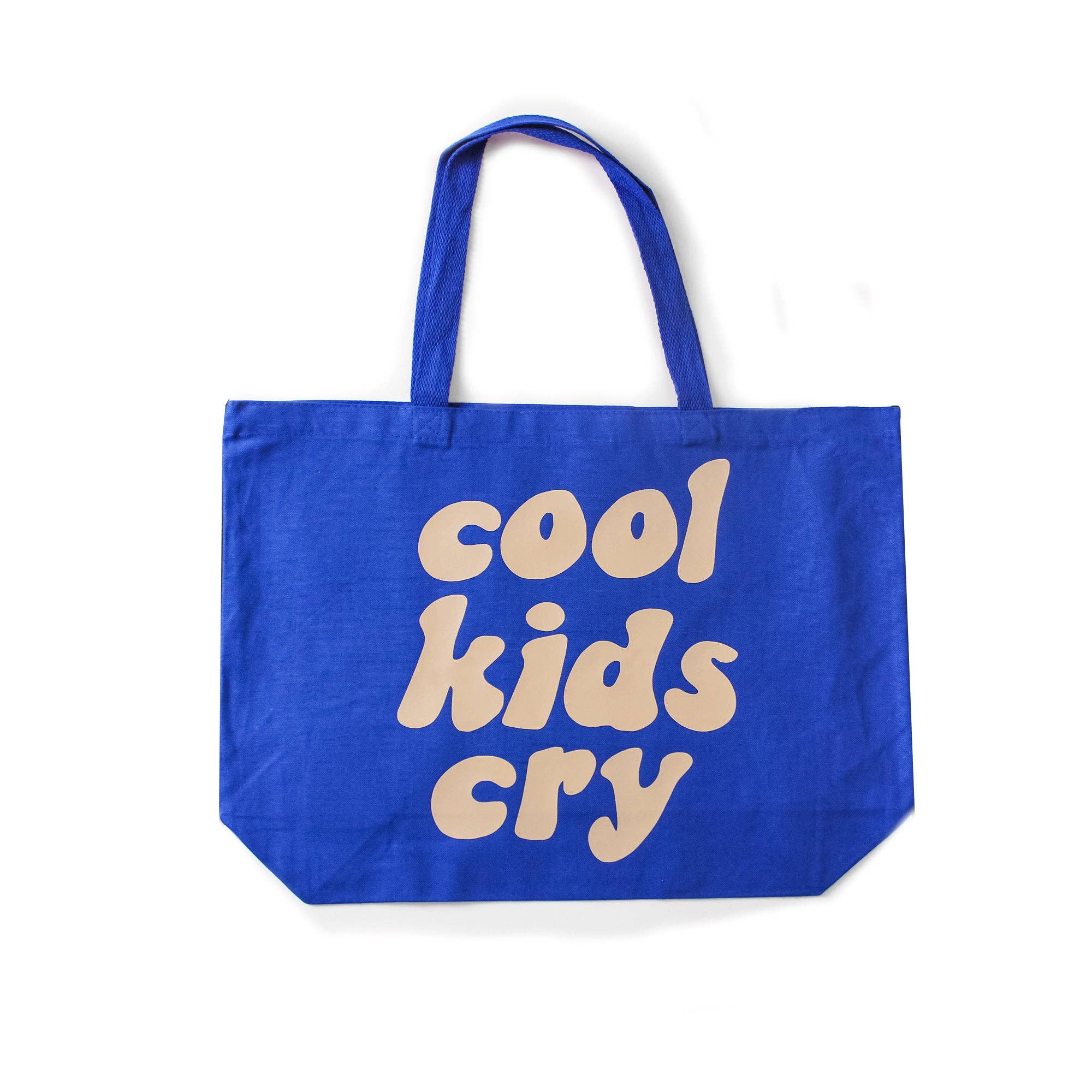 Cool Kids Cry Large Tote Bag