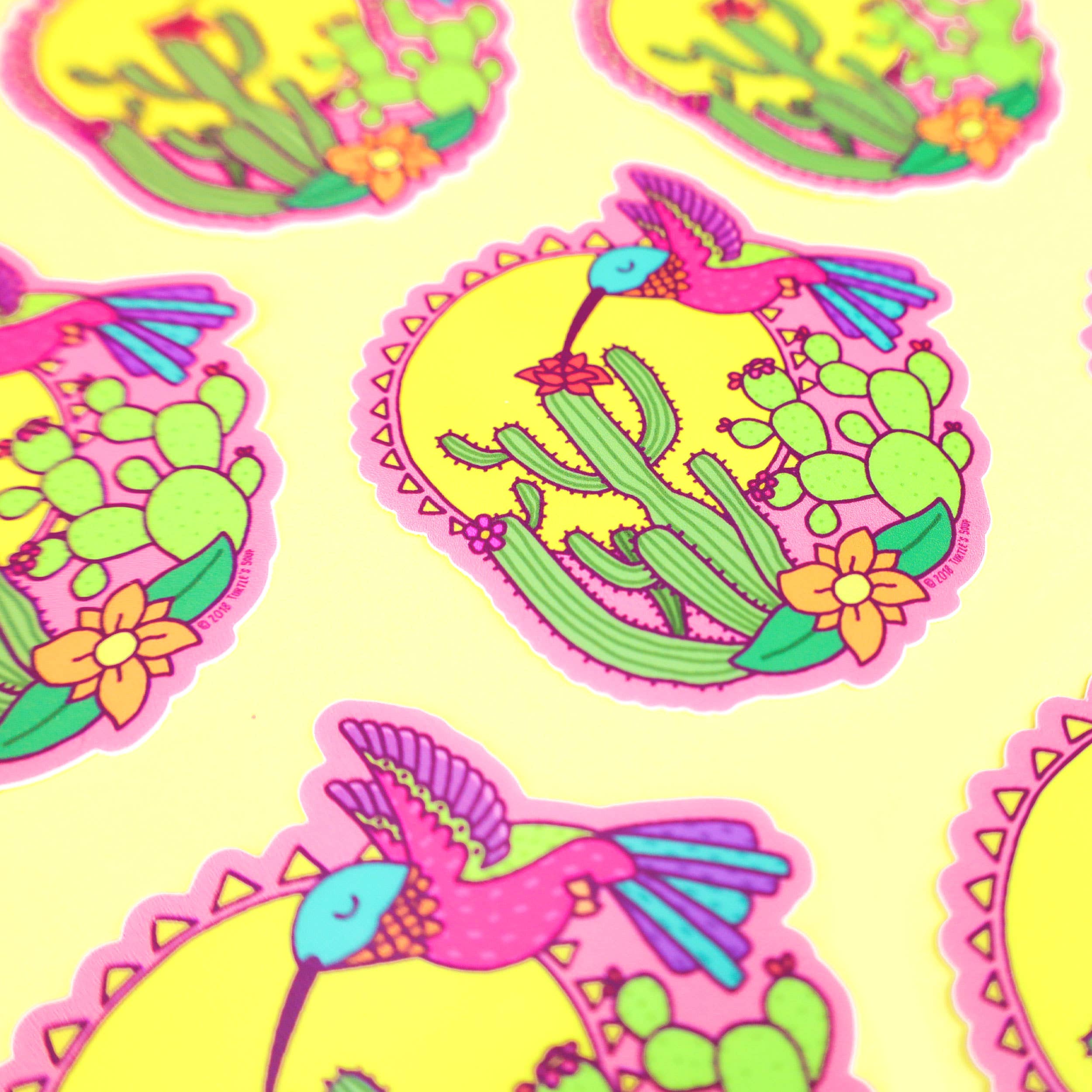 Sonoran Desert Hummingbird Wildlife Car Decal Vinyl Sticker