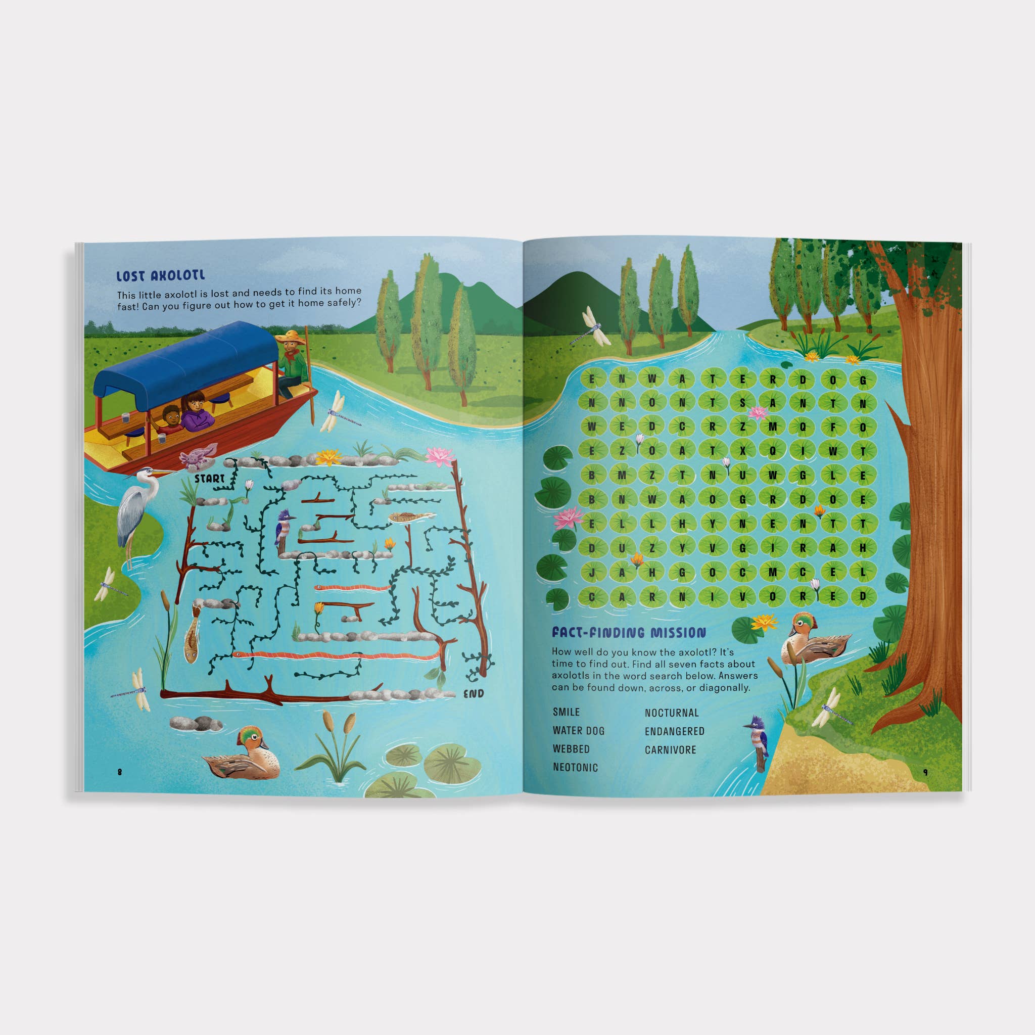 Amazing Axolotls: An Activity Book for Kids