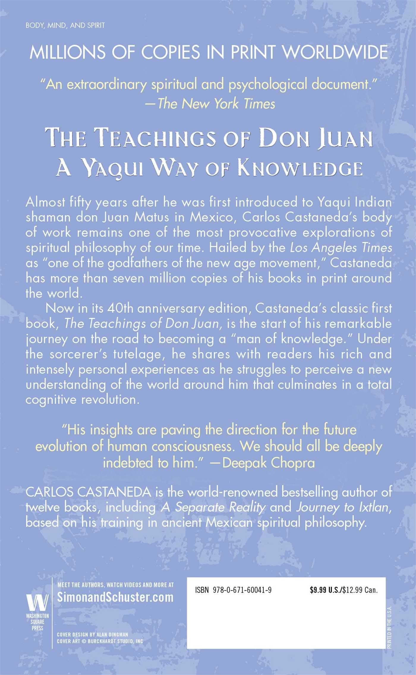The Teachings of Don Juan: A Yaqui Way of Knowledge (Paperback)