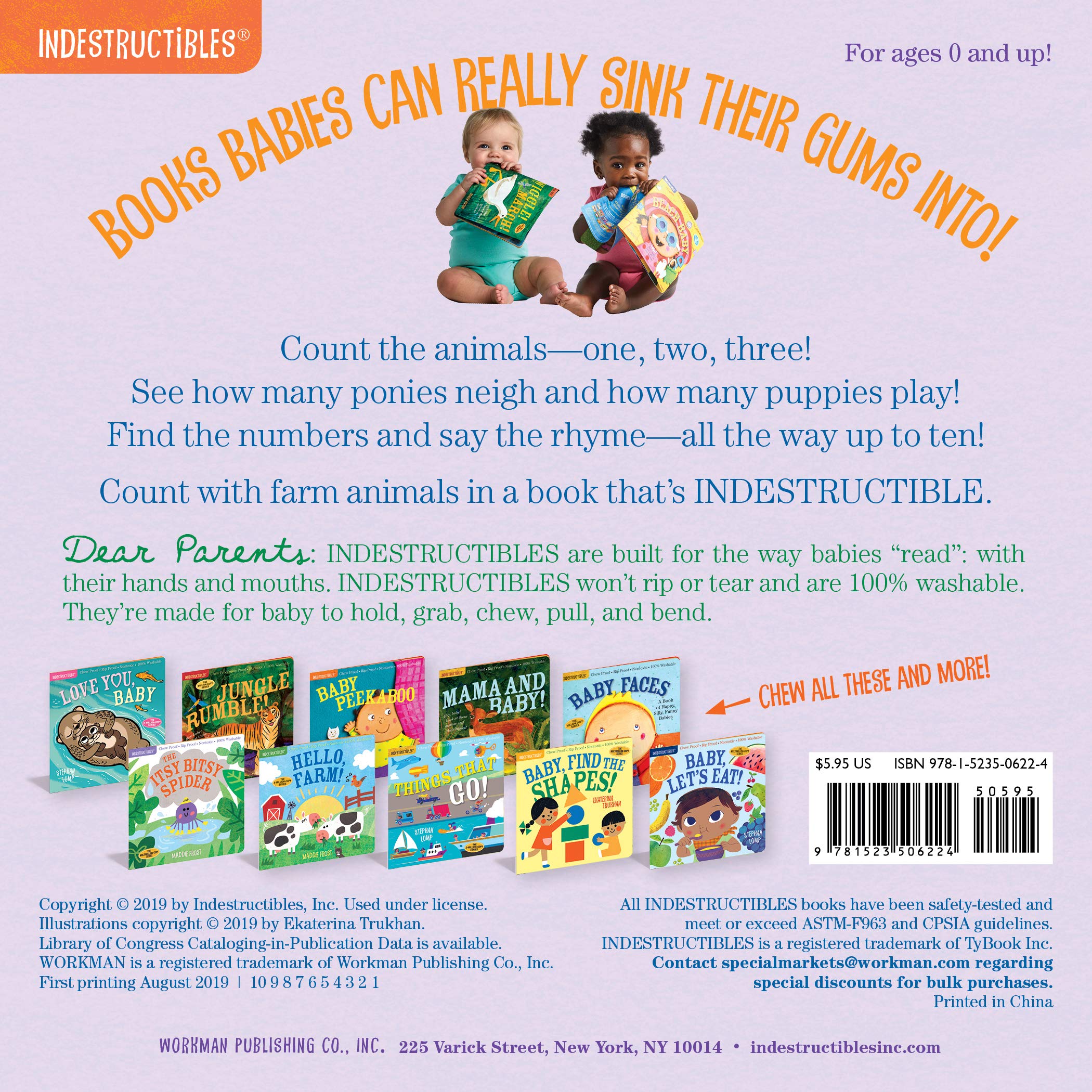 Indestructibles: Baby, Let's Count!: Chew Proof · Rip Proof · Nontoxic · 100% Washable (Book for Babies, Newborn Books, Safe to Chew)