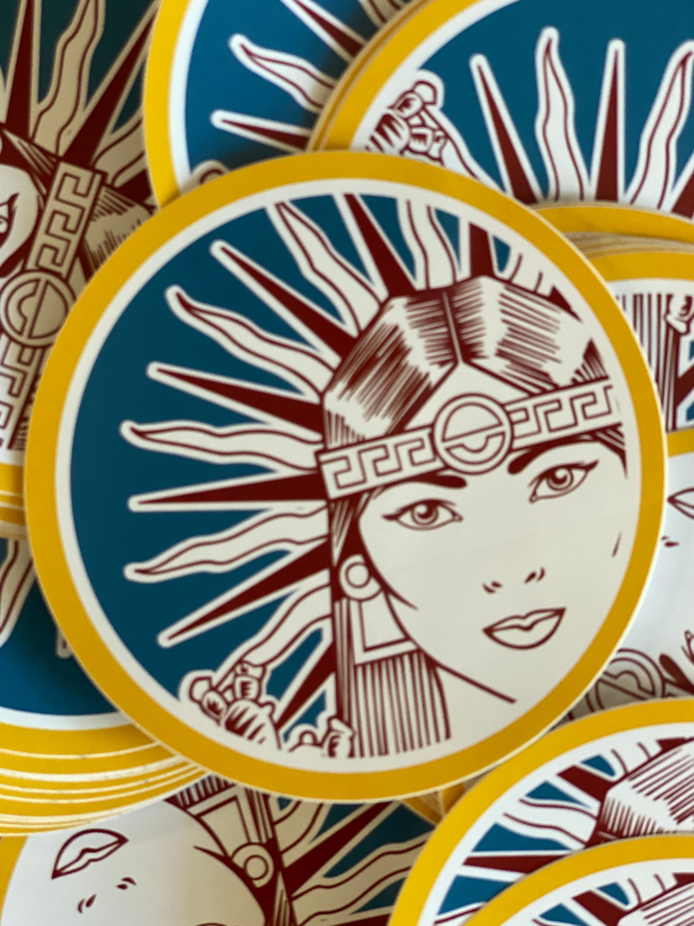 Tia Chucha's Circle Vinyl Sticker 3x3