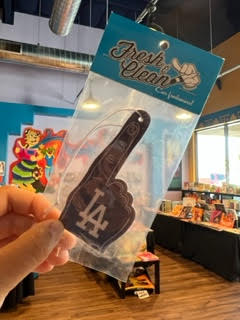 Dodger Foam Finger Car Air Freshener