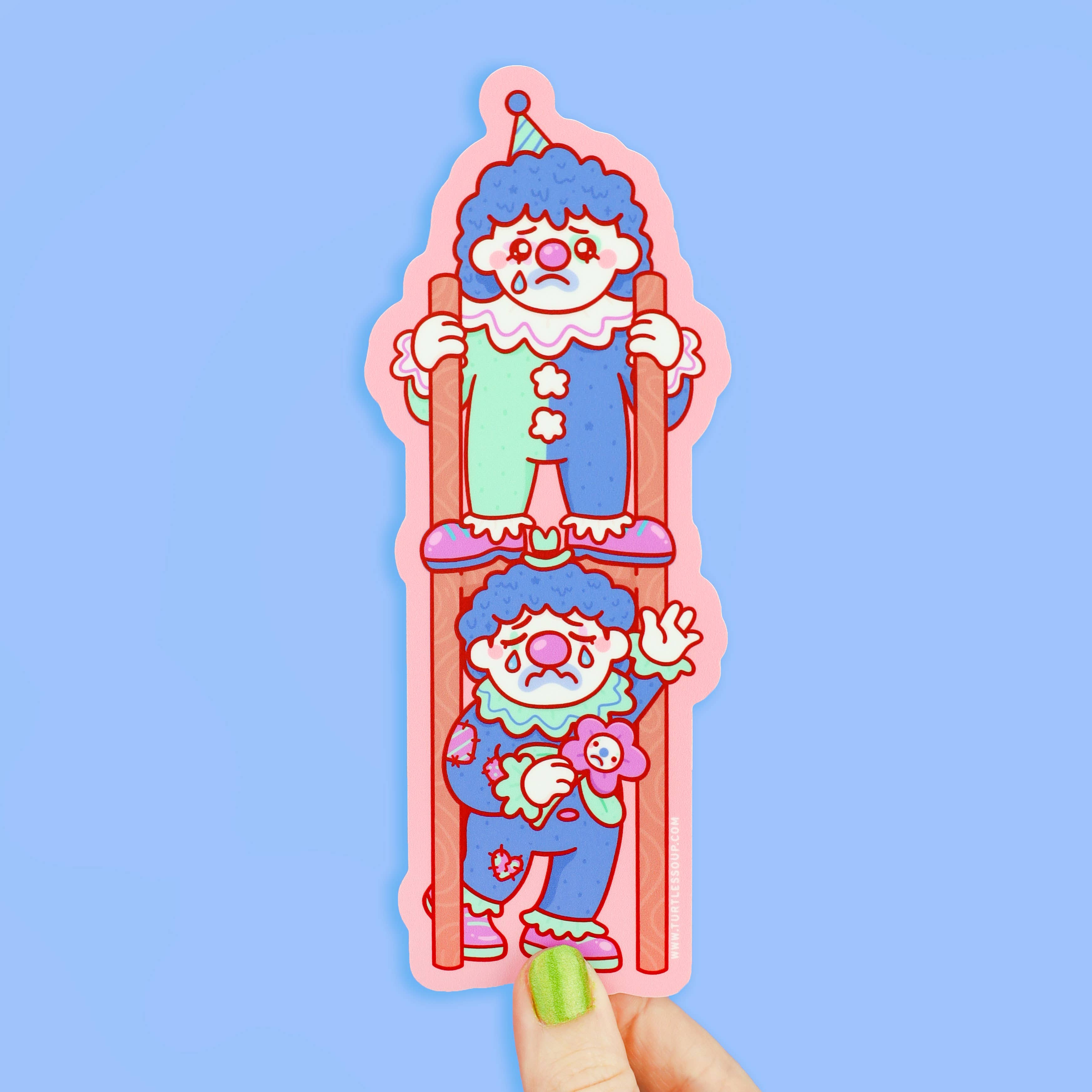 Sad Clowns Long Vinyl Sticker