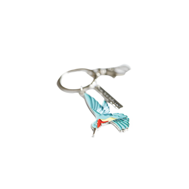 'HUMMINGBIRD' KEY-RING - SILVER