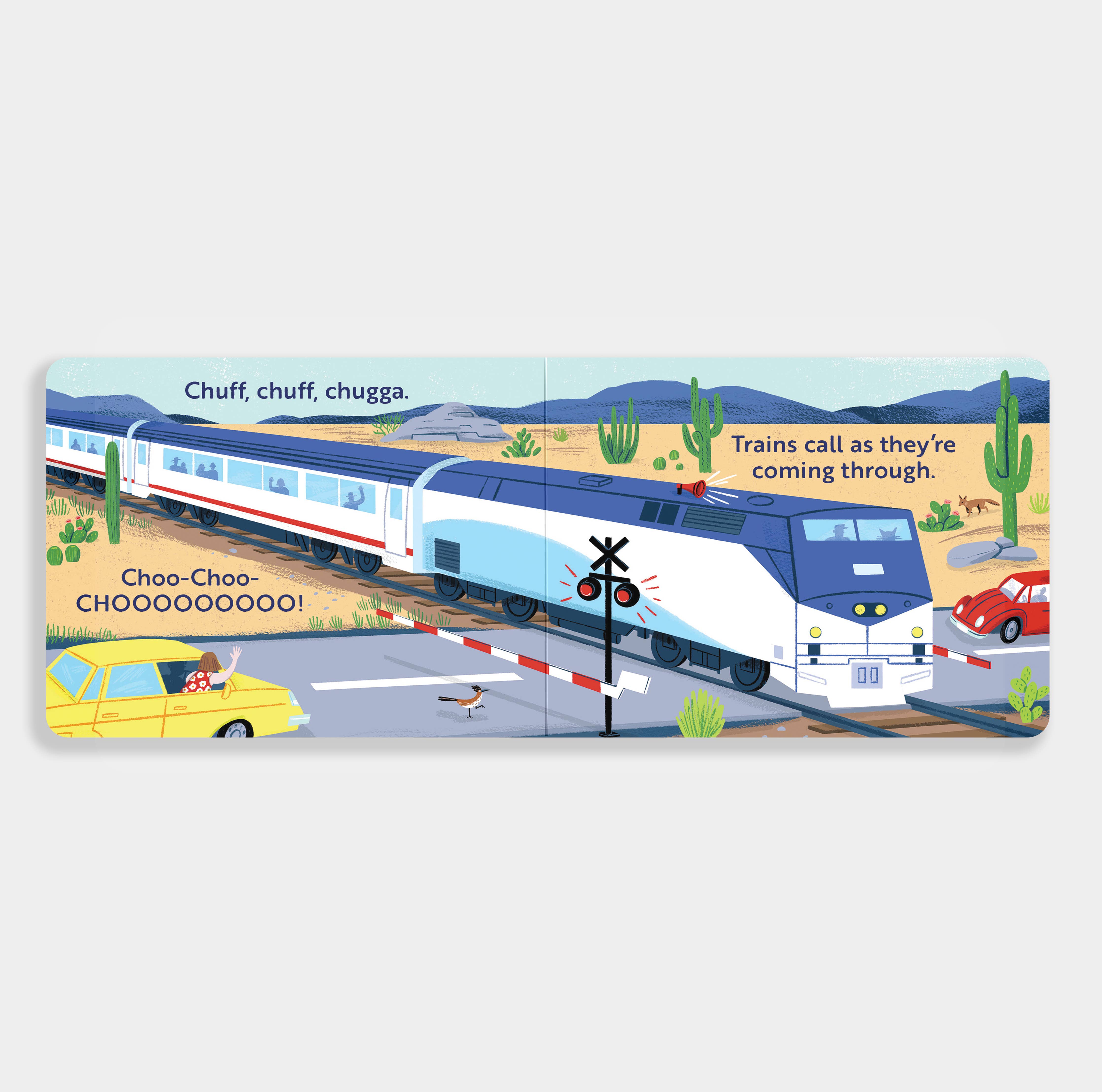 Go, Trains, Go! A Transportation Board Book for Toddlers