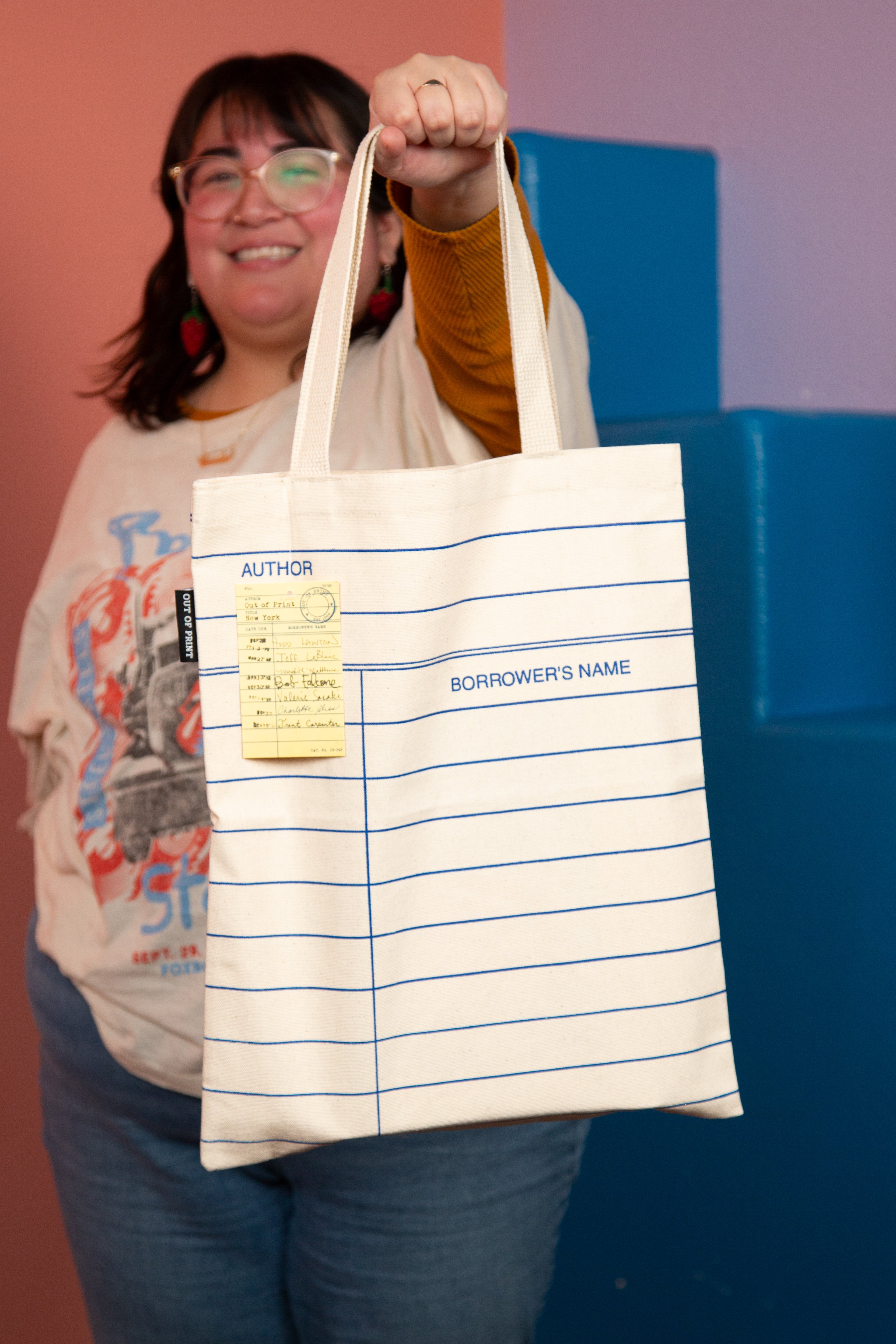 Library Card (Natural) Tote Bag