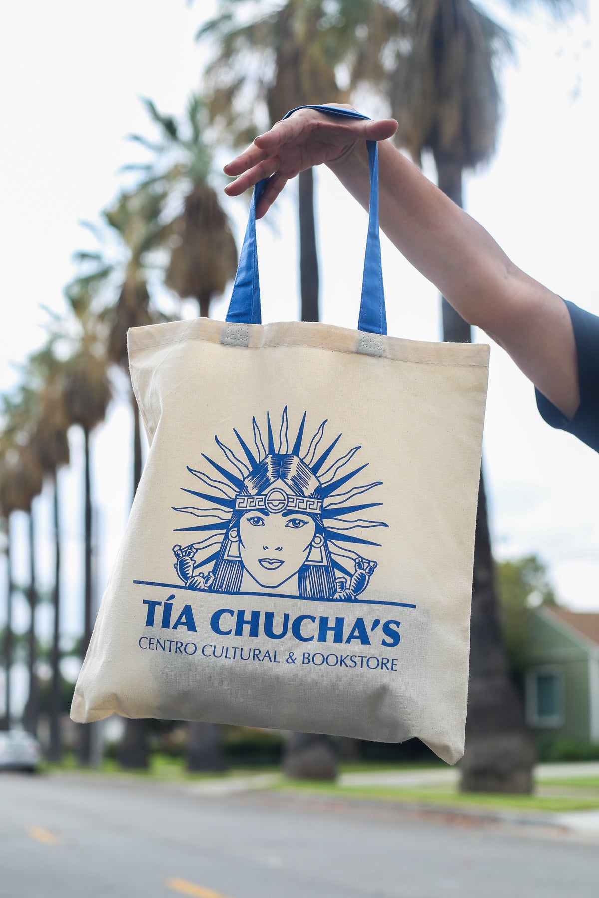 Tia Chucha's Blue/Canvas Tote Bag