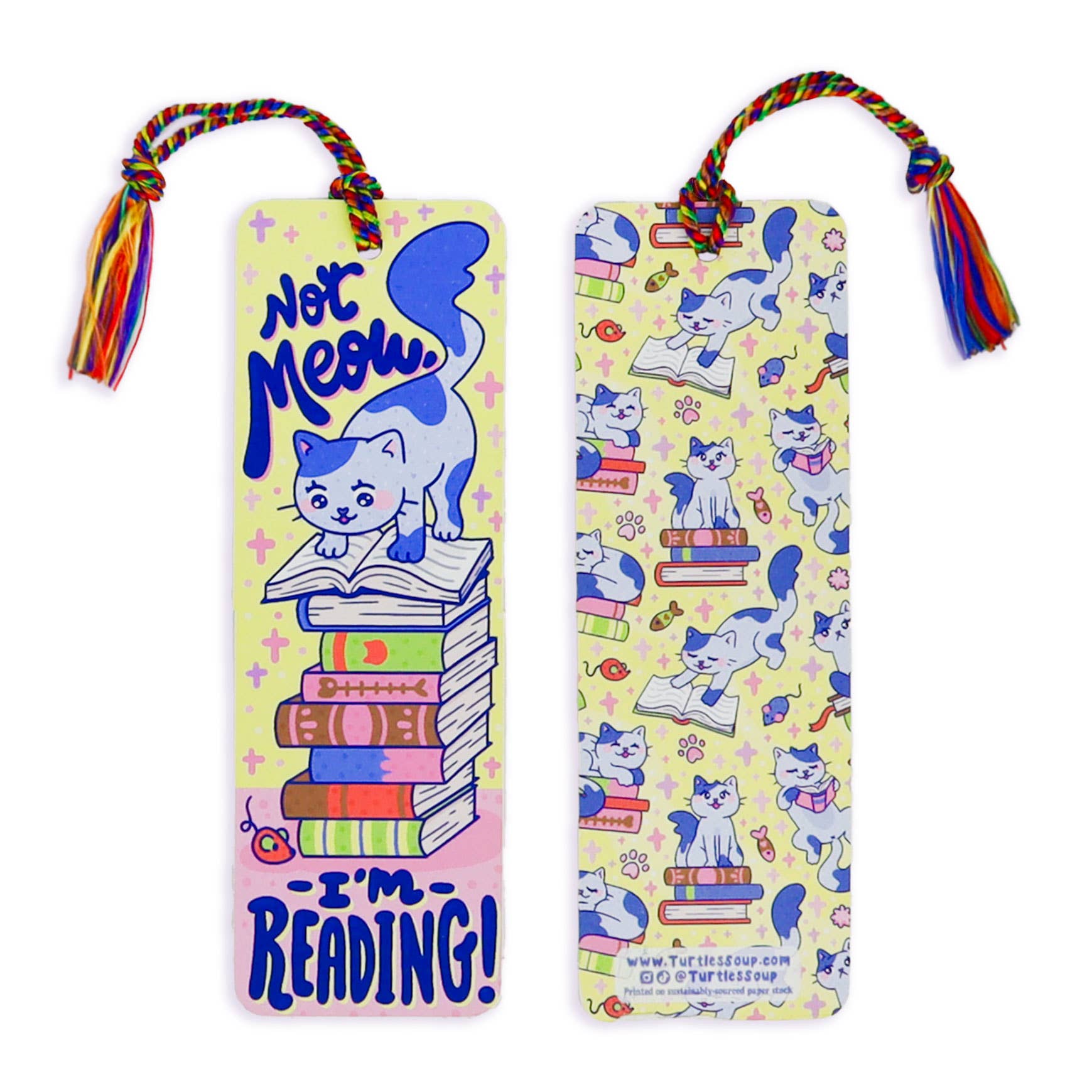 Not Meow I’m Reading Bookmark with Tassel
