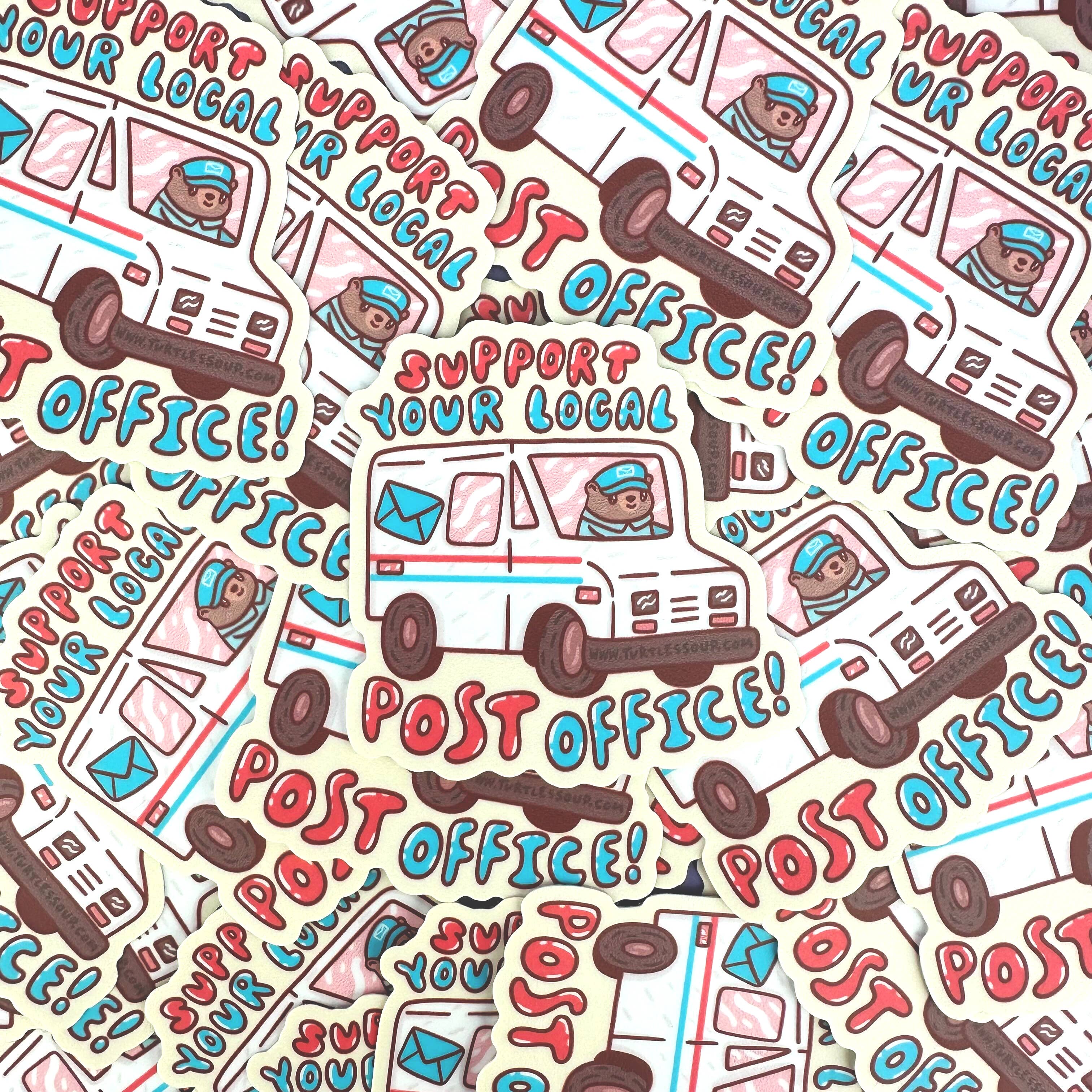 Support Your Local Post Office USPS Awareness Vinyl Sticker