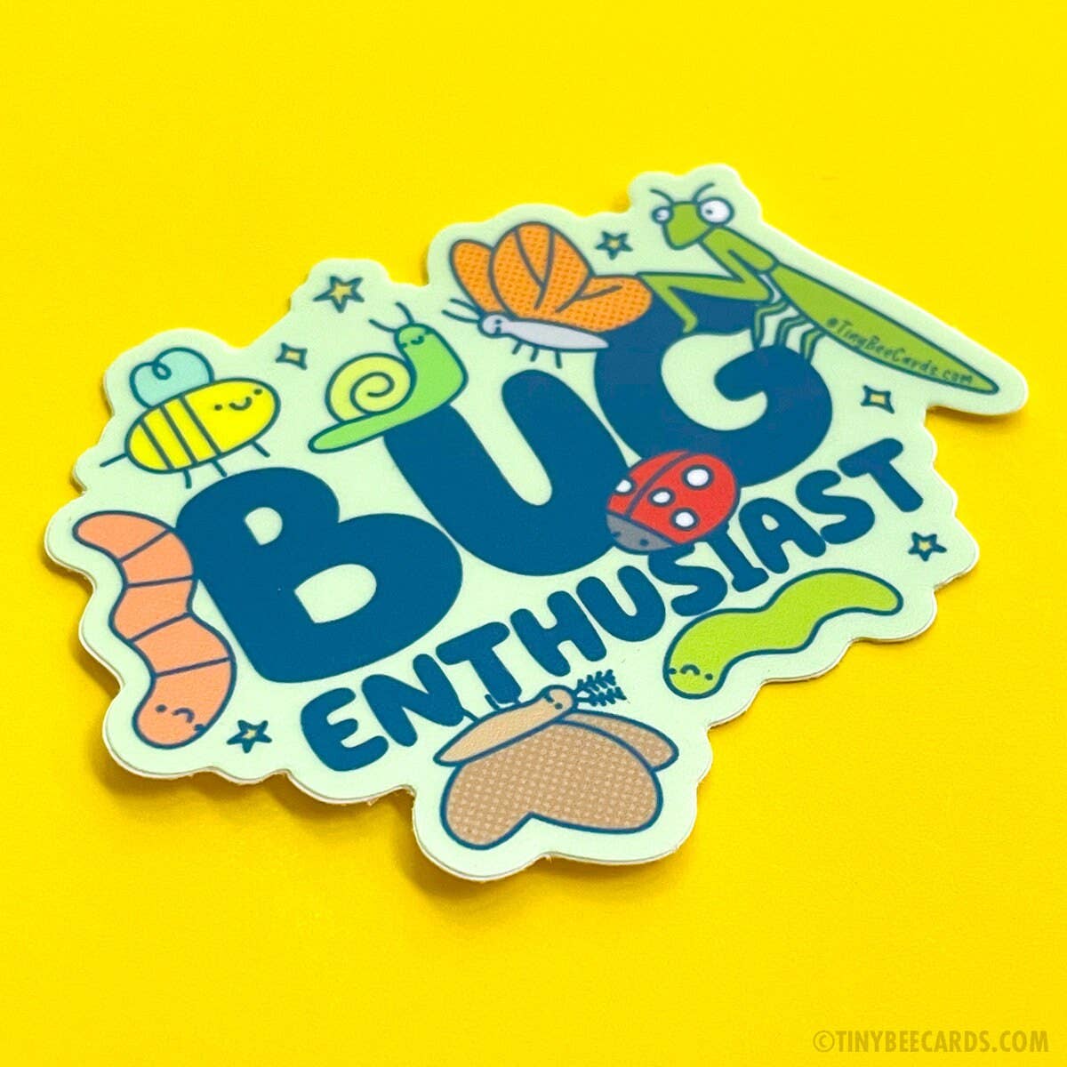 Tiny Bee Cards - Bug Enthusiast Insect Lover Vinyl Sticker