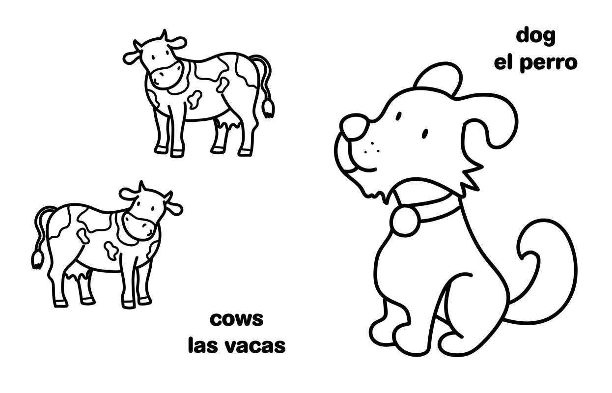 My First Big Book of Bilingual Coloring Animals: Spanish by Little Bee Books