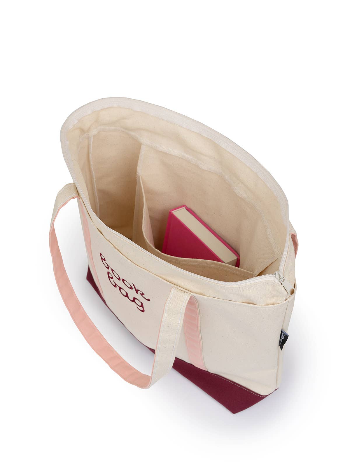 Book Bag Large Zippered Tote