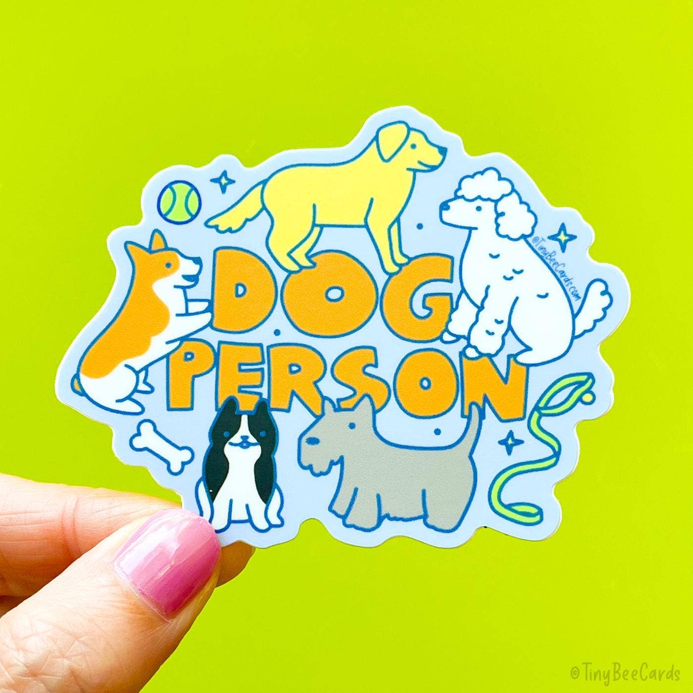 Tiny Bee Cards - Dog Person Vinyl Sticker
