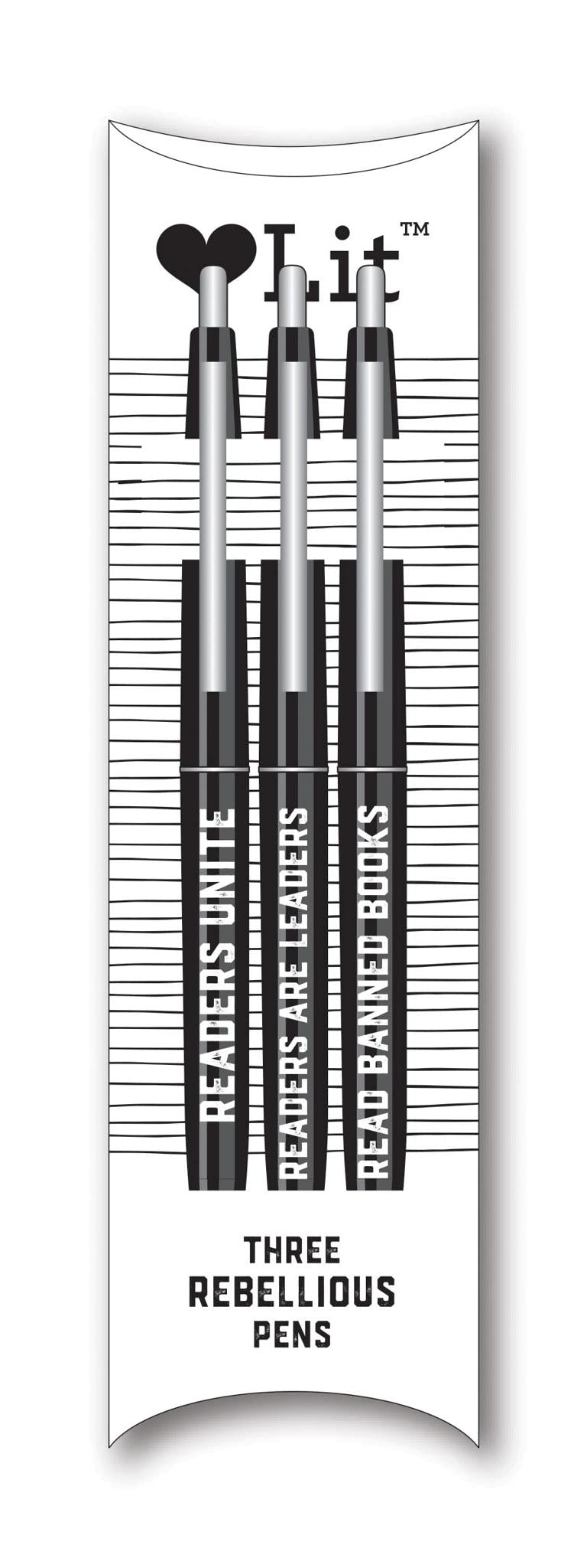 Rebellious Pens LoveLit Mini Bic Clic Pens Set