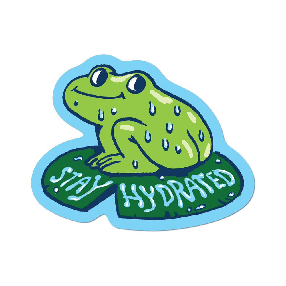 Stay Hydrated by Apply - Die-Cut Sticker (summer, hike)