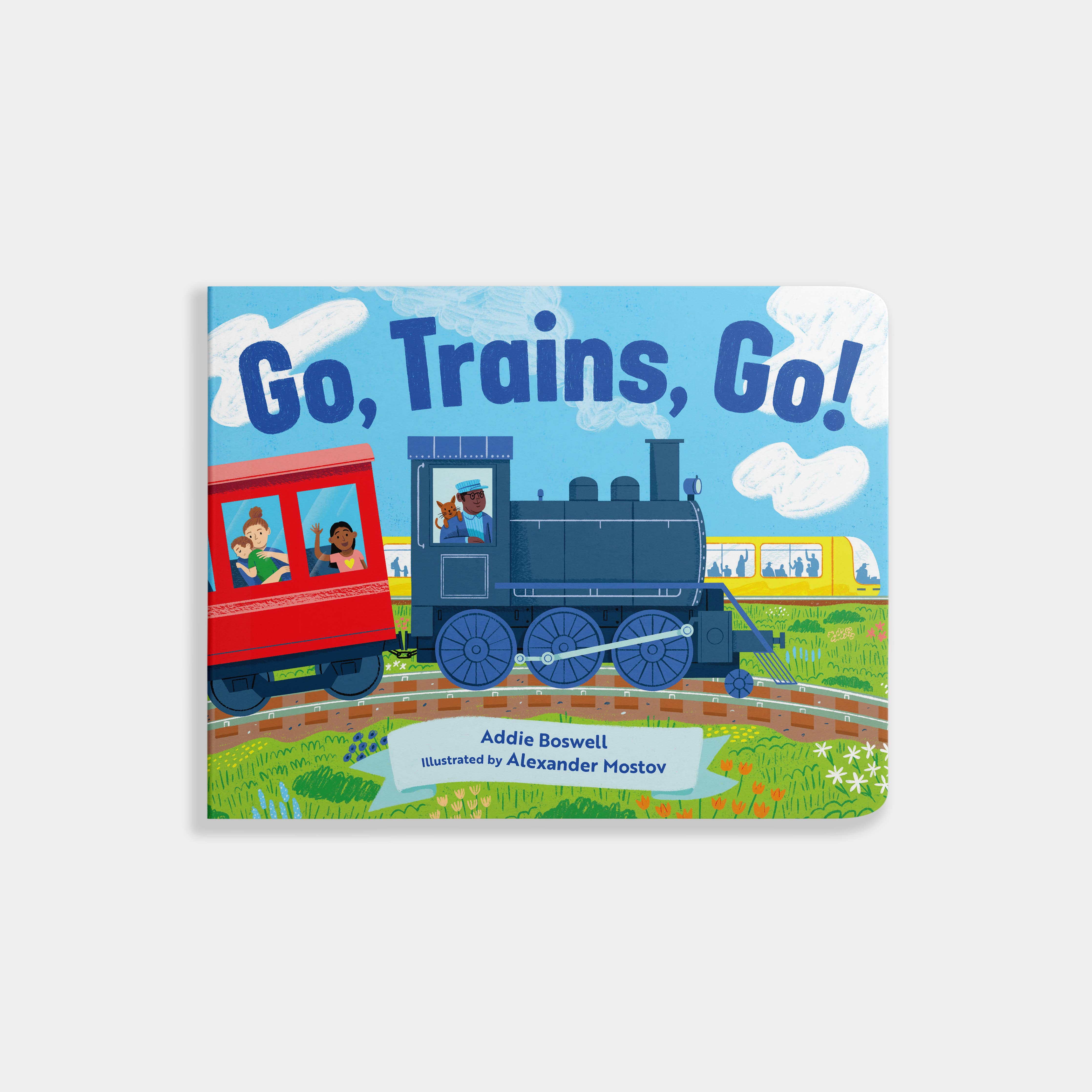 Go, Trains, Go! A Transportation Board Book for Toddlers