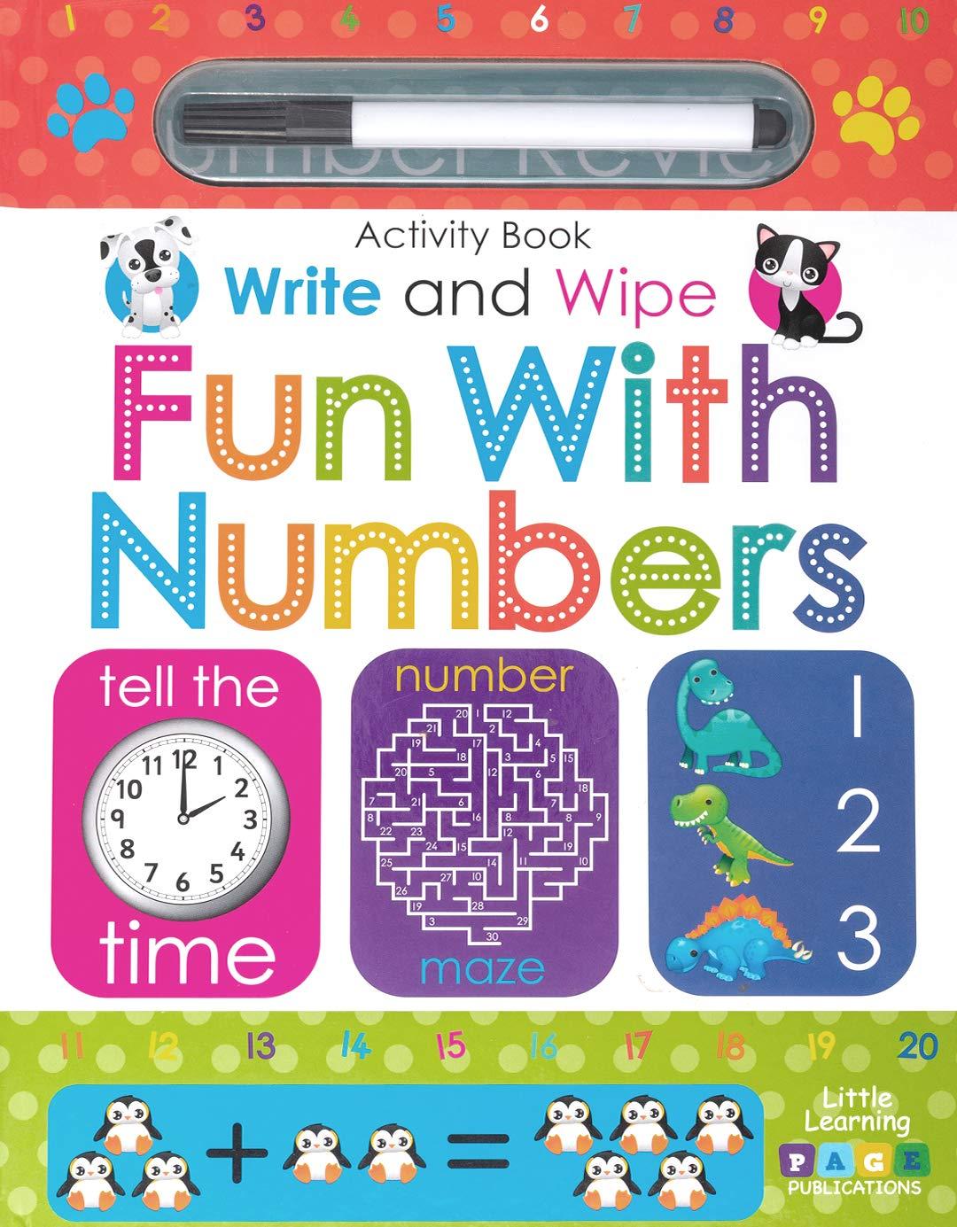 Little Learning: Write and Wipe Fun W/ Numbers