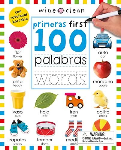 Wipe Clean: First 100 Words / 100 primeras palabras Bilingual (Spanish-English)