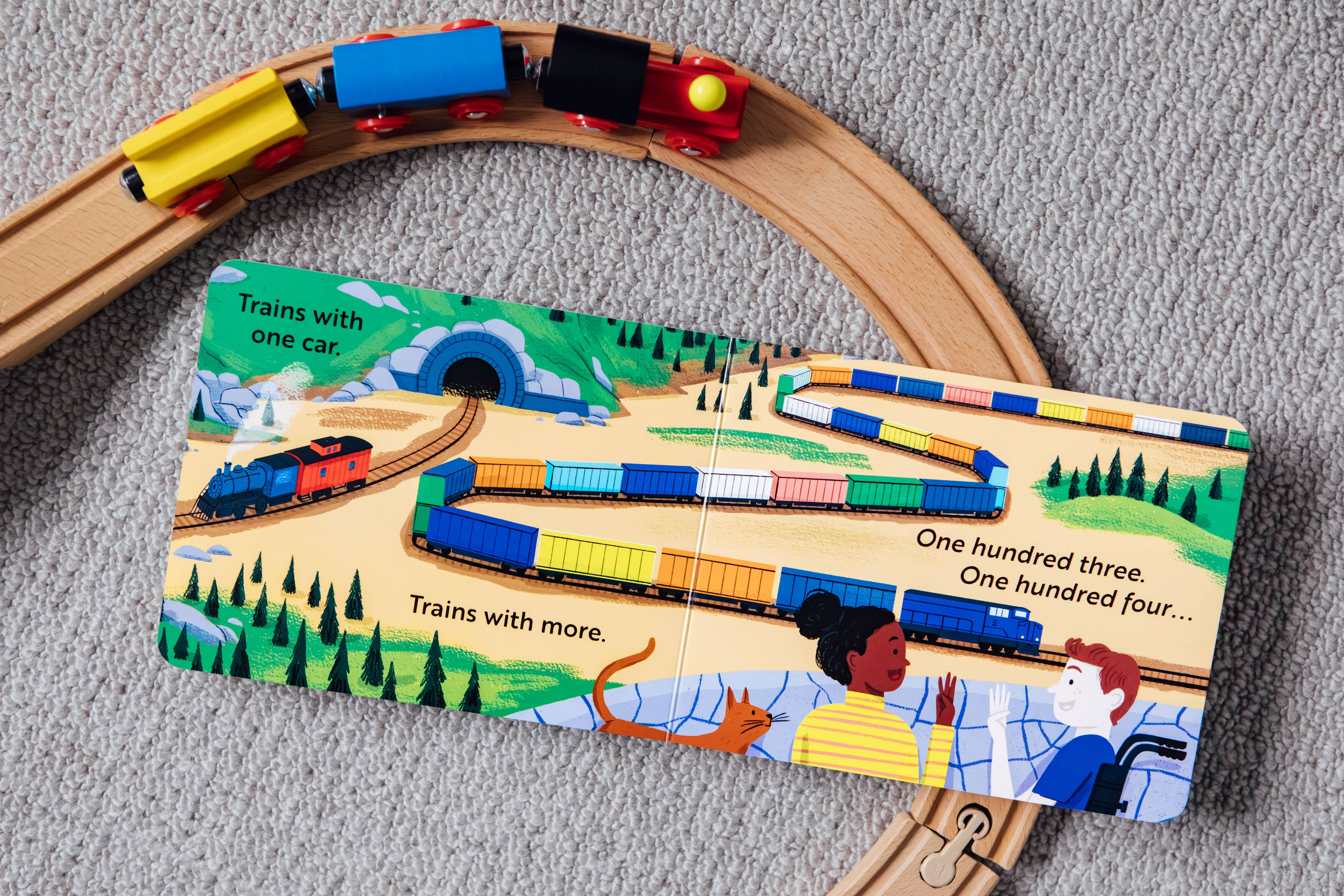 Go, Trains, Go! A Transportation Board Book for Toddlers