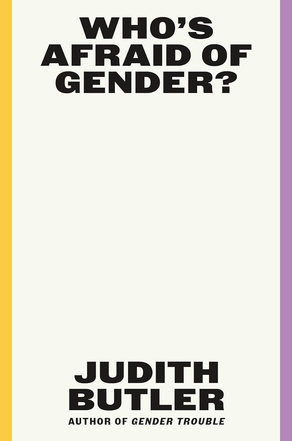 Who's Afraid of Gender? Hardcover
