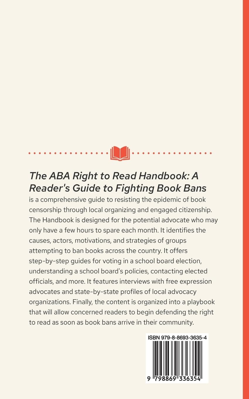 The ABA Right to Read Handbook: Fighting Book Bans and Why It Matters (2024)