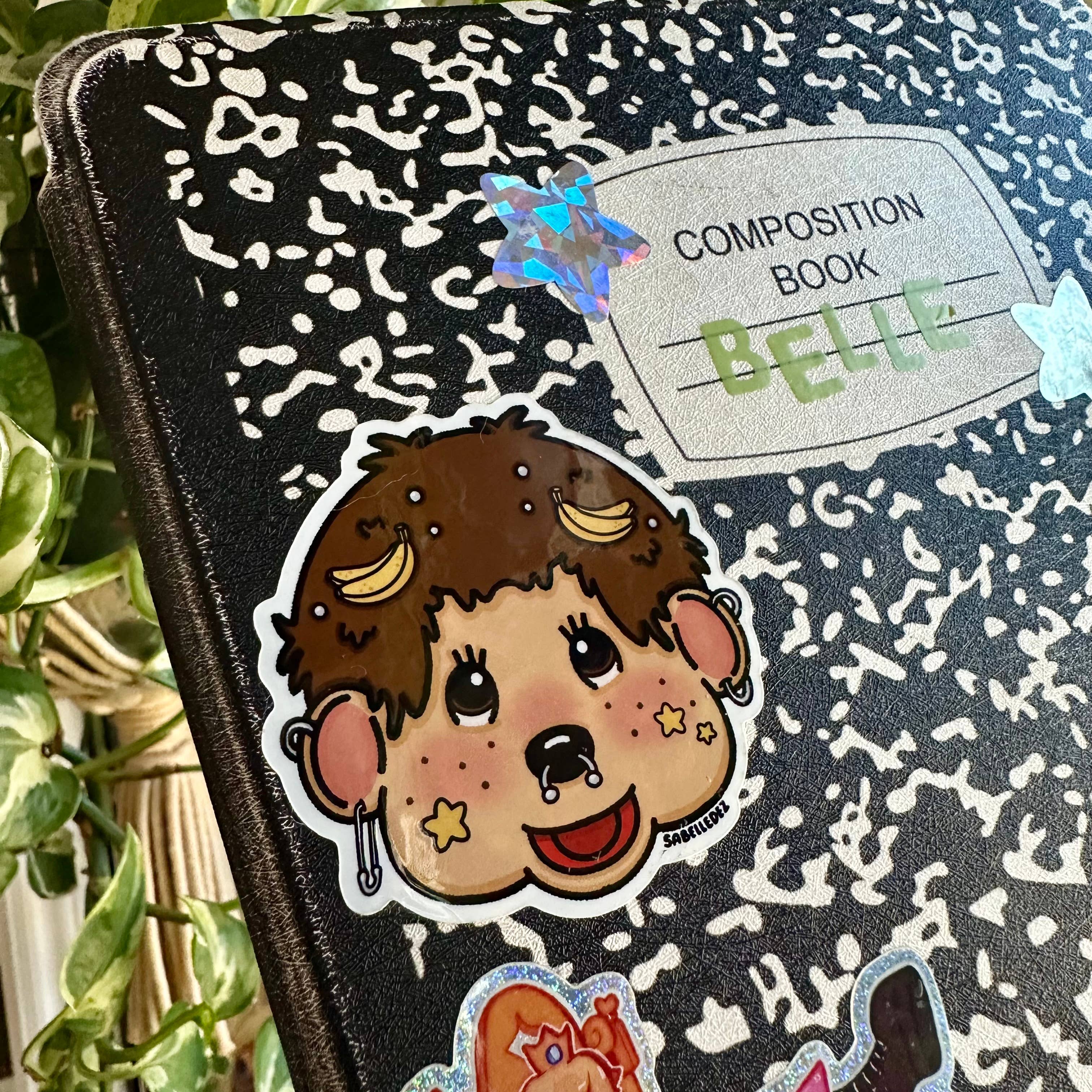 Alt Baddie Monkey Sticker | Weatherproof 