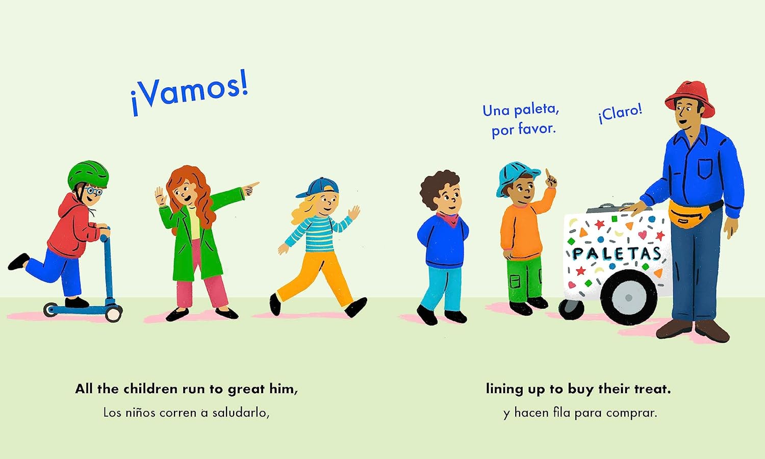 Los Street Vendors: Bilingual Book Set about Shapes, Colors, and Fruits