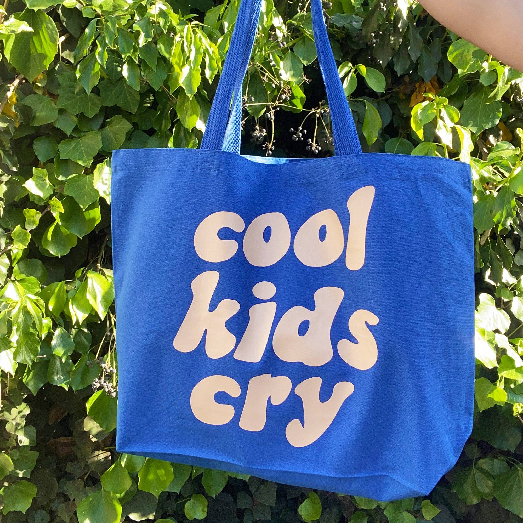 Cool Kids Cry Large Tote Bag